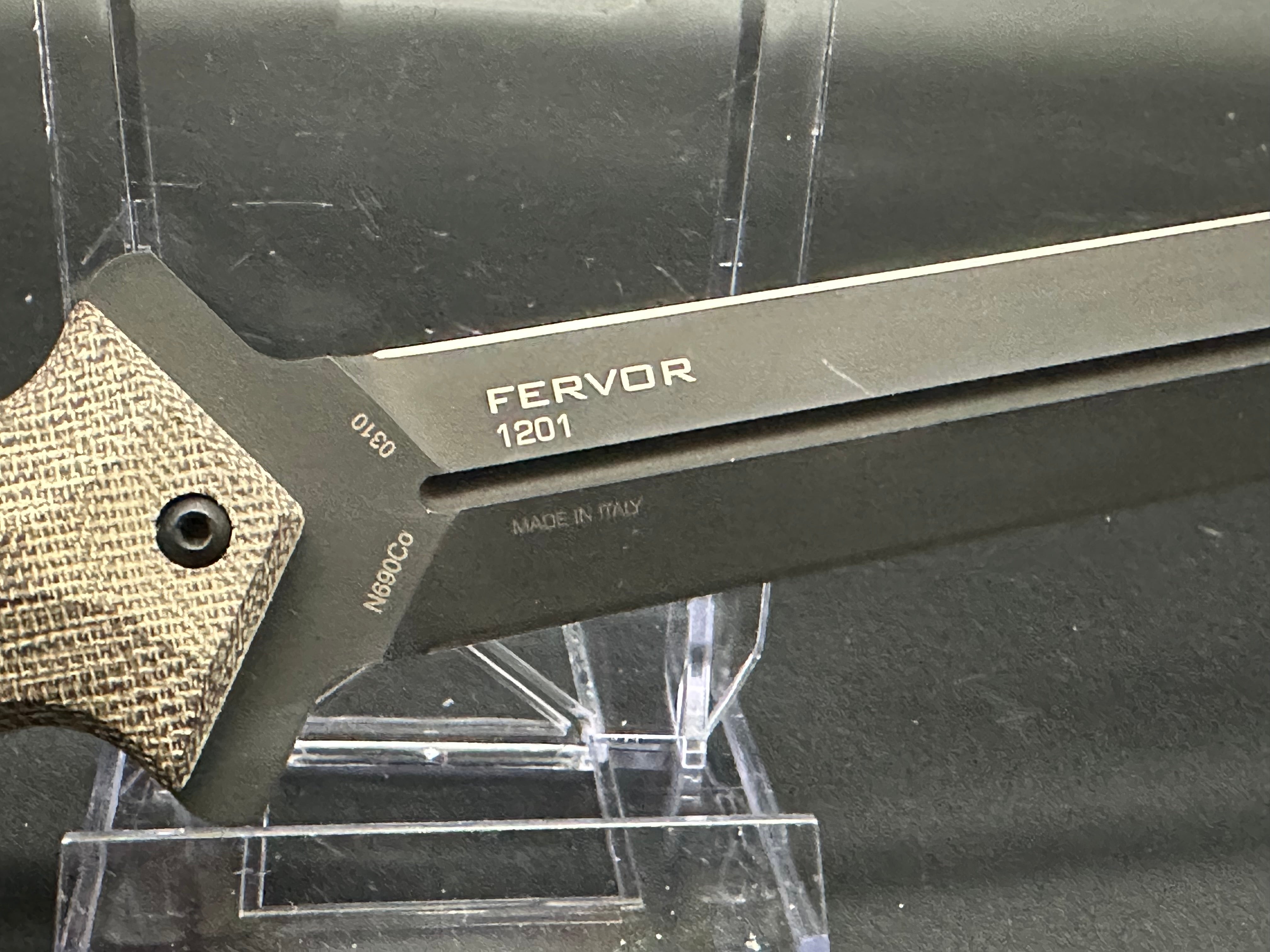 Steel Will Fervor Fixed Blade Knife - Brown Micarta Handle - Hunting, Camping & Outdoor Survival Tool