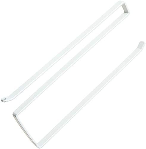 Wall Mounted Toilet Paper Holder - 1pc Iron Bathroom Tissue Roll Dispenser with Hanging Hook for Kitchen Cabinet Door - Durable & Stylish Organizer for Bathroom, Kitchen, and RV Use