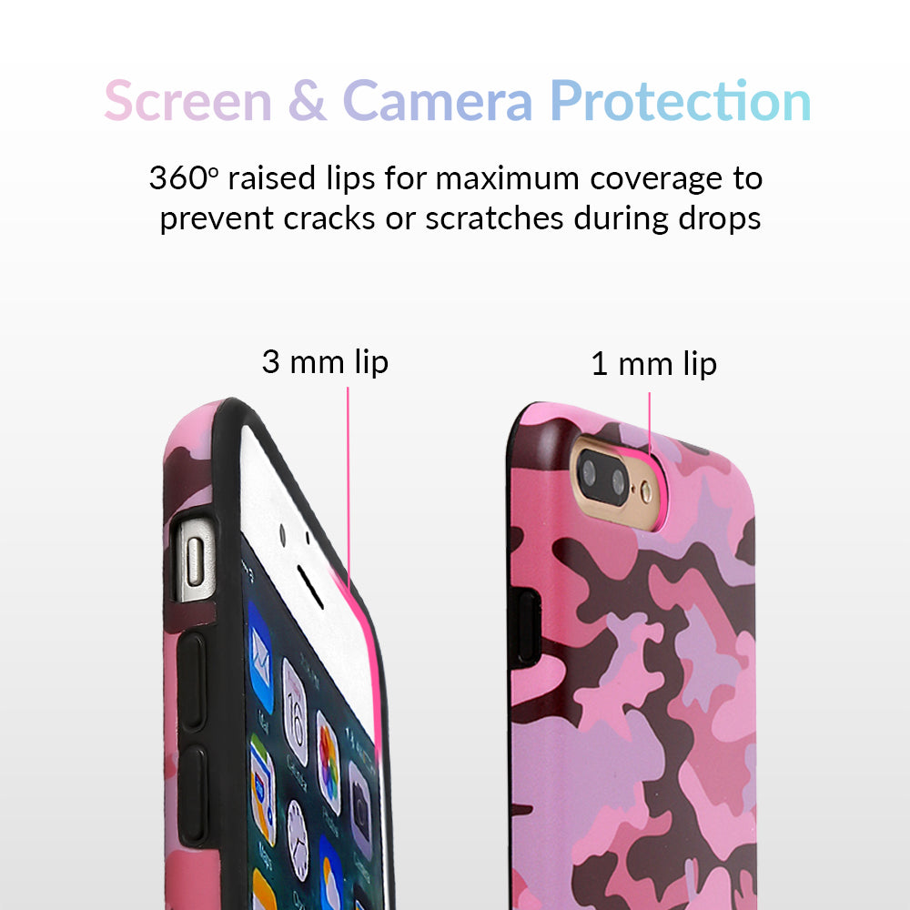 Dusty Rose Camo iPhone Case - Trendy Protective Phone Cover for iPhone 13/14/15 Pro Max - Perfect for Outdoor Adventures, Travel & Daily Use