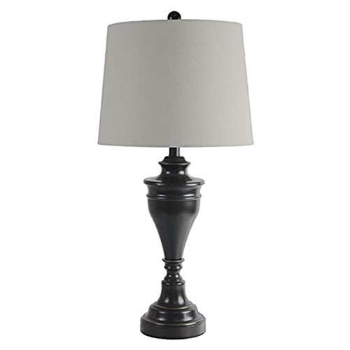 BOWERY HILL Modern Bronze Metal 3-Way Switch Table Lamp Set of 2 - Bedside Nightstand Lighting for Bedroom, Living Room & Office
