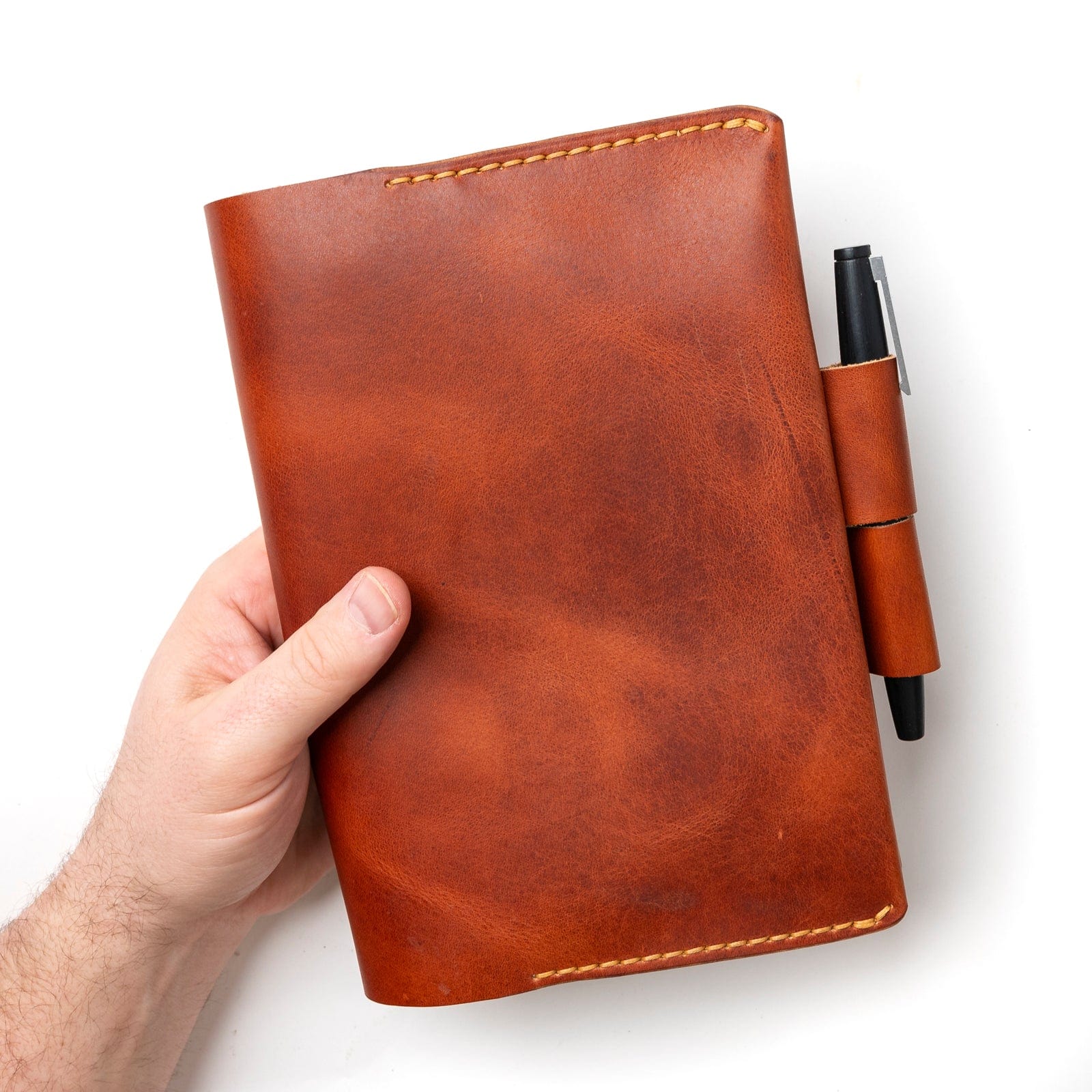 Premium Genuine Leather Hobonichi Cousin Notebook Cover - A5 Size, Durable & Stylish Planner Cover for Daily Journaling, Planning, and Note-Taking - Perfect for Office, School, and Travel Use