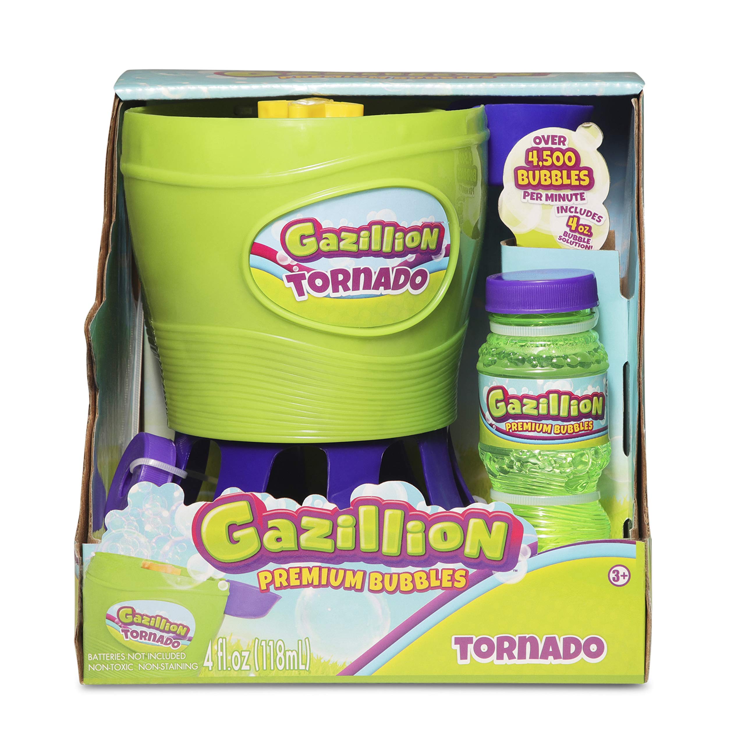 Gazillion Tornado Bubble Machine - Green | High-Output Bubble Blower for Kids & Outdoor Parties | Perfect for Birthday Celebrations, Backyard Fun & Summer Events