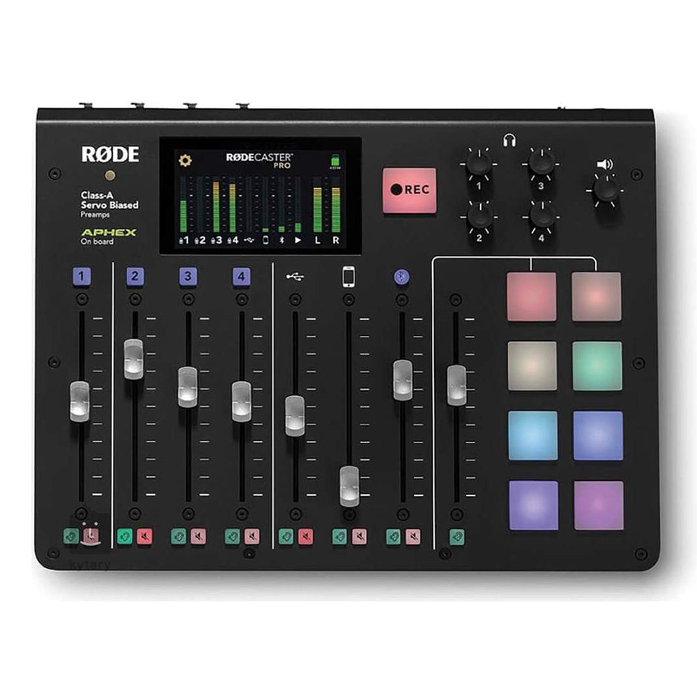 Rodecaster Pro Podcast Production Studio - Professional Audio Mixer for Streaming, Recording & Broadcasting | Perfect for Podcasters, YouTubers & Content Creators