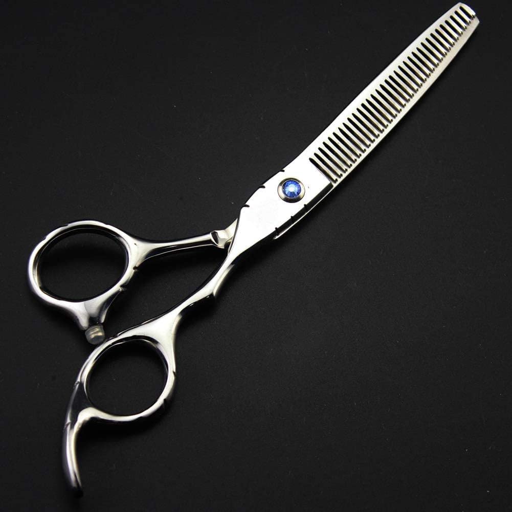 Premium Professional Barber Scissors 6 Inch - Luxury Hair Cutting Shears for Salon & Home Use - Sharp Stainless Steel Flat Edge Hairdressing Scissors - Perfect for Styling, Trimming & Precision Cuts