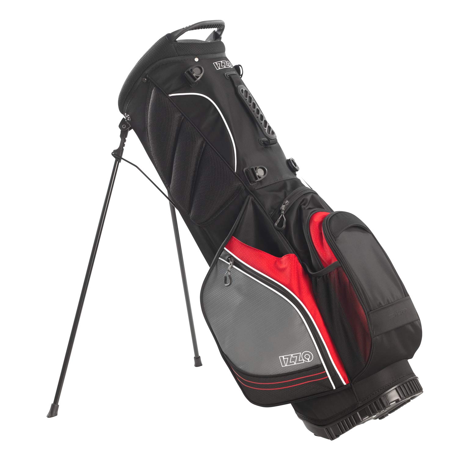 IZZO Lite Stand Golf Bag - Ultra Lightweight Carry Golf Bag with Dual Straps for Comfort | Perfect for Walking Golf Courses & Weekend Golfers