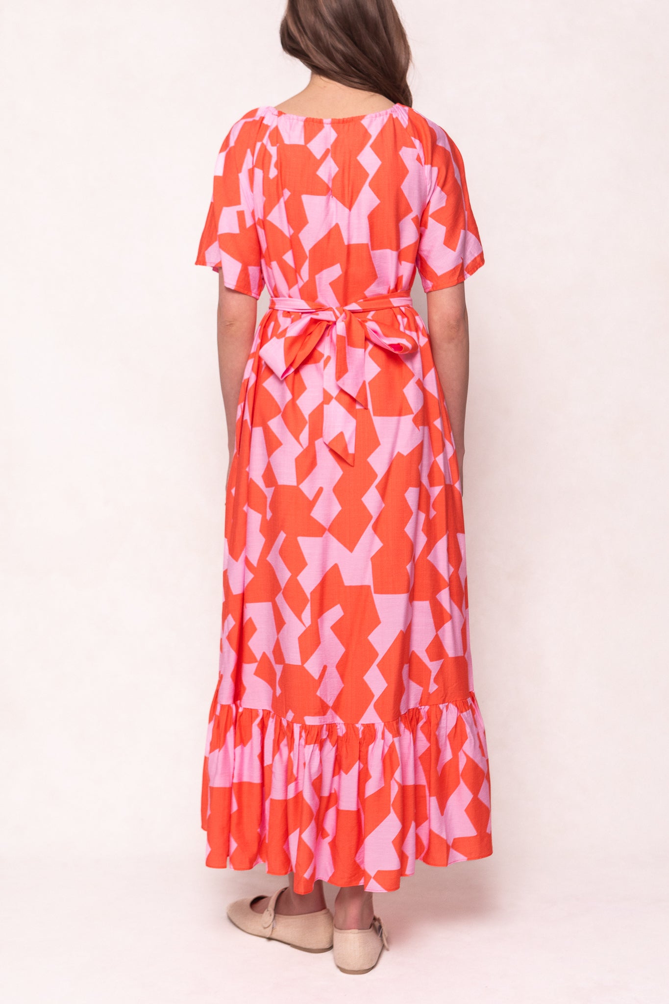 Geometric Print Flowy Maxi Dress for Women - Boho Chic Summer Beach Dress for Vacation, Party & Casual Wear