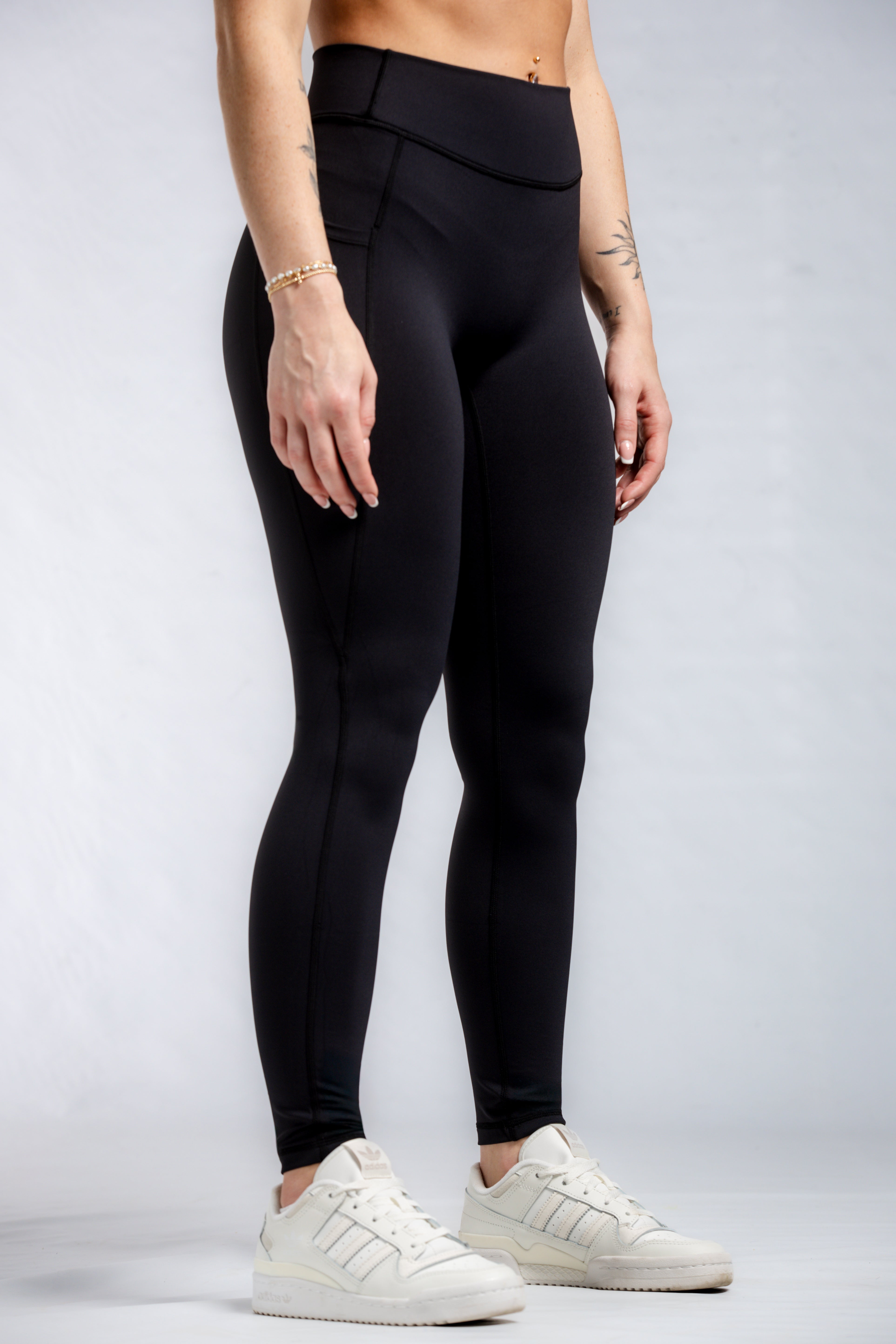 Premium High-Waisted Black Leggings with Pockets & Scrunch Butt - Yoga Pants for Women, Workout, Running & Lounge Wear