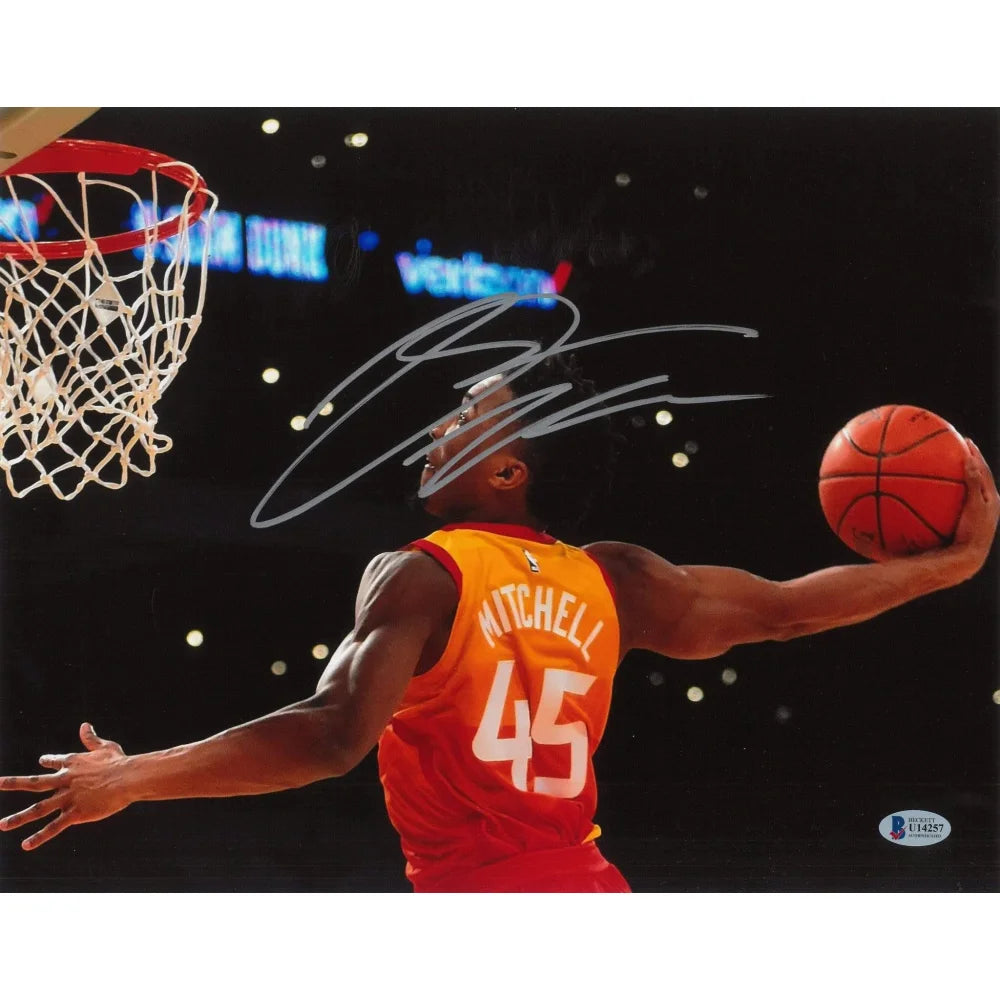 Donovan Mitchell Autographed 11x14 Photo - Hand Signed with BAS COA - Utah Jazz Memorabilia - Perfect for Sports Fans, Collectors, and Home Decor