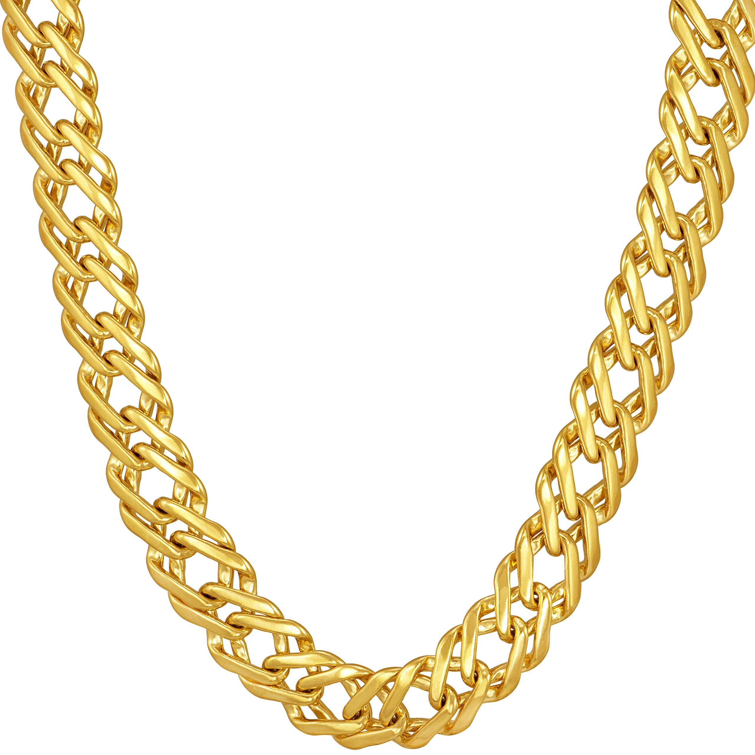 7.7mm Venetian Chain Necklace for Women - 24k Gold Plated Lifetime Jewelry - Perfect for Everyday Wear, Gifts & Special Occasions