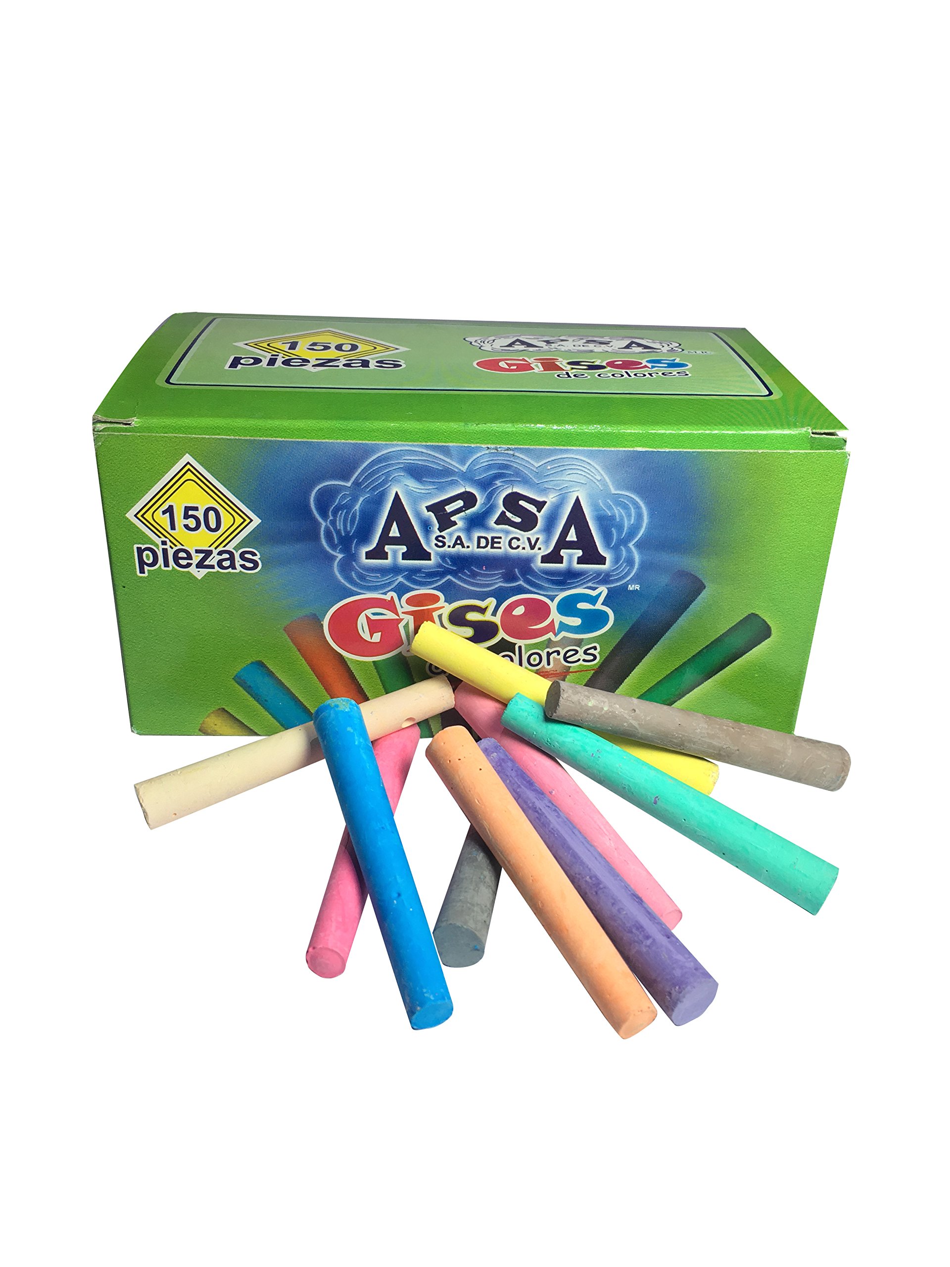 Vibrant Multicolor Sidewalk Chalk - 150 Pack Non-Toxic Bulk Chalk for Kids Outdoor Play, Art, and Creative Drawing on Driveways & Sidewalks