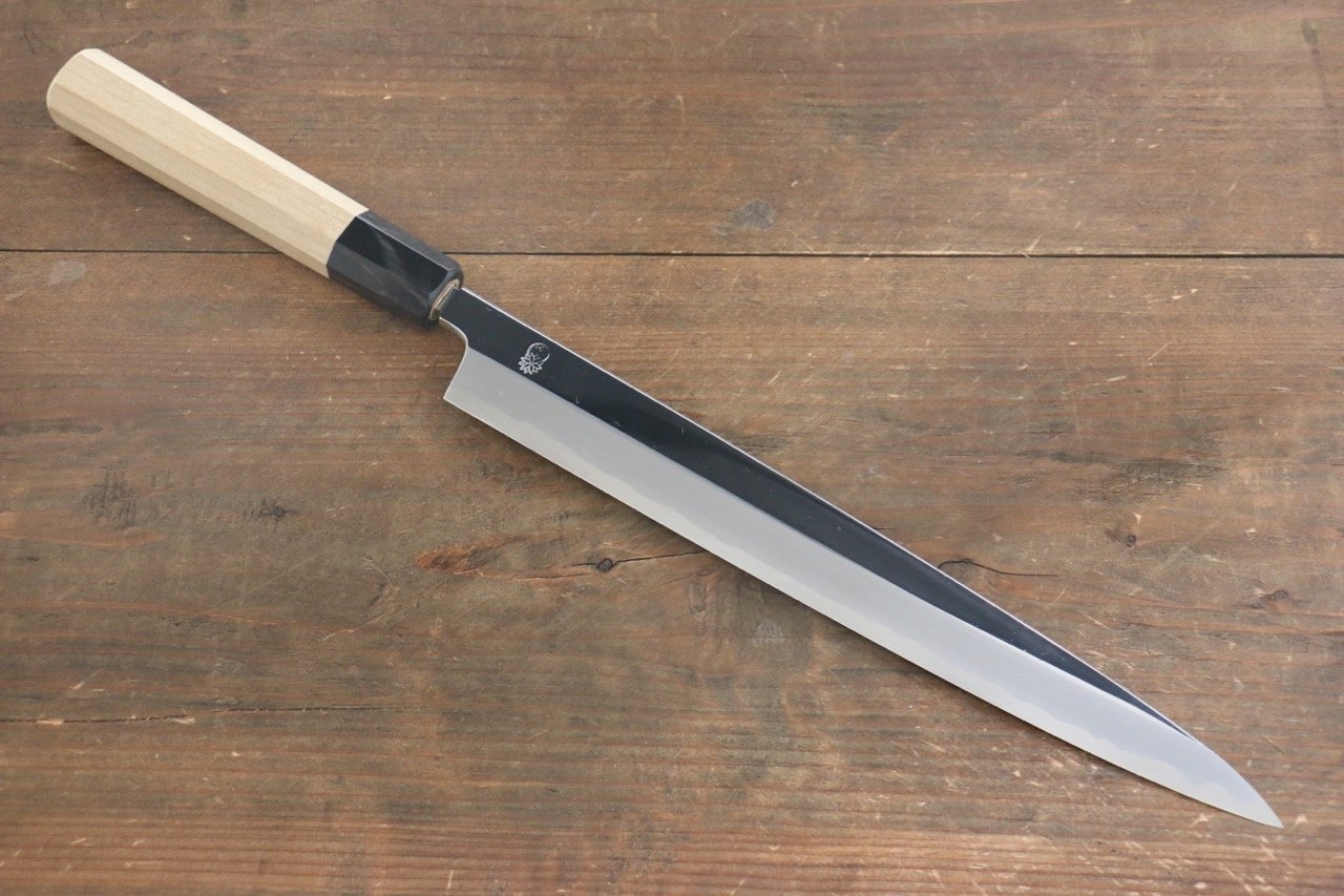 Premium Choyo White Steel Yanagiba Knife 240mm - Japanese Sushi & Sashimi Chef Knife with Mirror Finish - Perfect for Professional Chefs & Home Cooking Enthusiasts