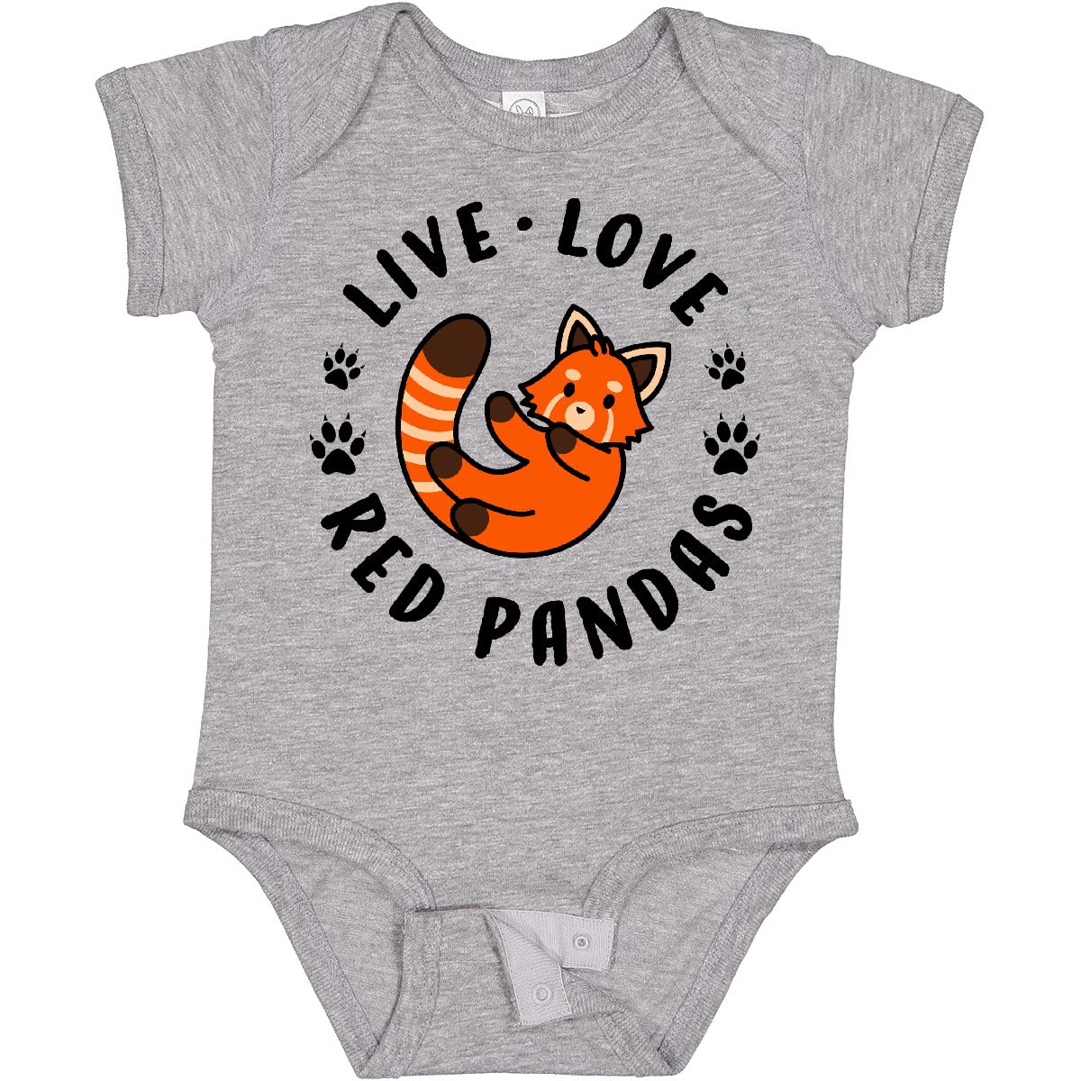 Live Love Red Pandas Baby Bodysuit - Cute Animal Print Onesie for Infants & Toddlers - Perfect for Playdates, Photo Shoots & Everyday Wear