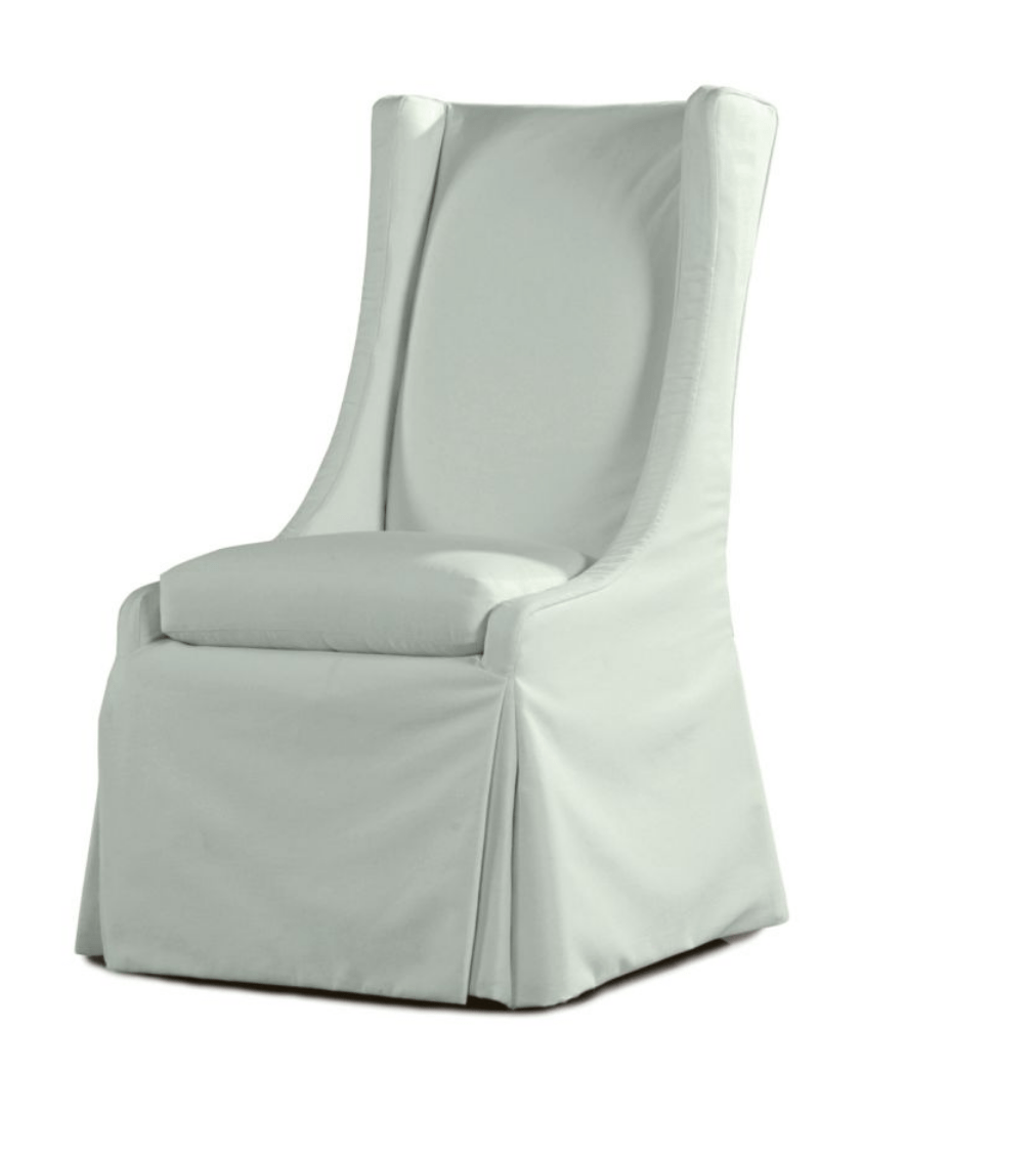South Seas II Outdoor Slipcovered Dining Chair - Waterproof & UV Resistant Patio Furniture - Perfect for Poolside, Garden, and Backyard Dining