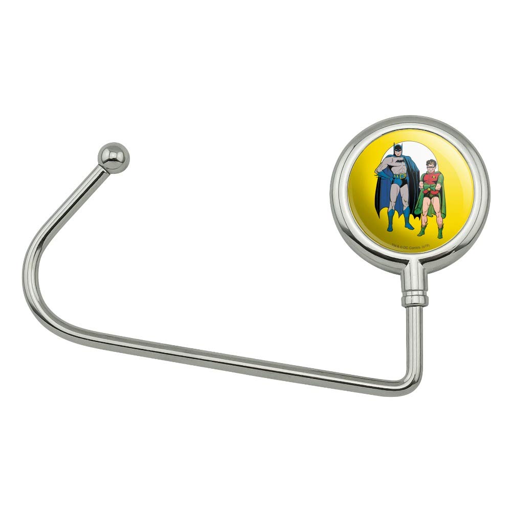 Batman and Robin Purse Hook - Cute Bag Hanger Holder for Women | Perfect for Handbags, Totes & Shopping Bags at Restaurants, Cars & Public Places