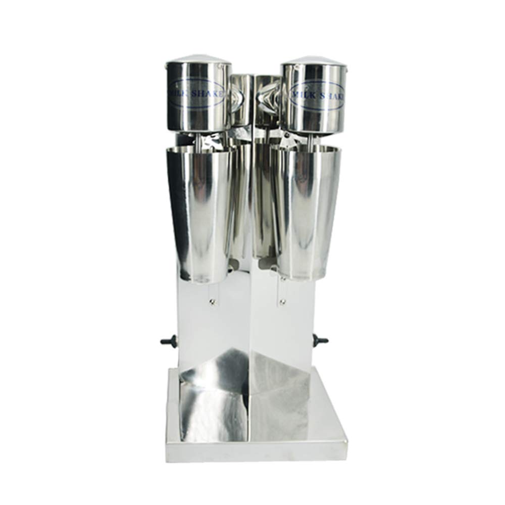 Stainless Steel Double Head Drink Mixer 110V - Commercial Milkshake & Smoothie Blender for Restaurants, Bars & Cafes