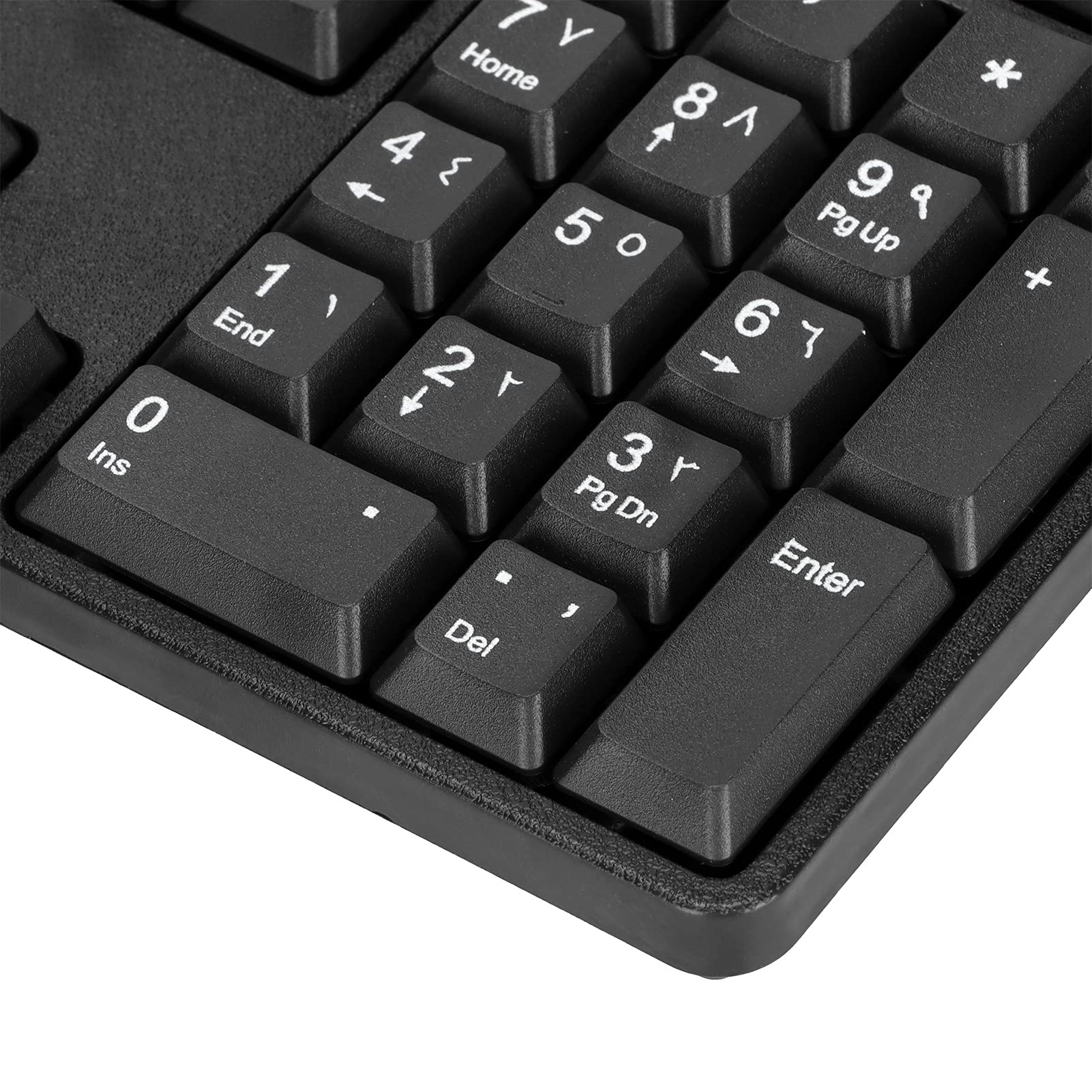 MC-689 USB Wired Computer Keyboard - Arabic/English Bilingual Ergonomic Mechanical Keyboard for Office, Home & Business Use | Compatible with PC & Laptops | Perfect for Typing, Gaming & Productivity Tasks