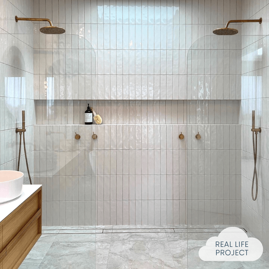 Premium Newport Gloss Subway Bone Tile - Classic White Ceramic Wall Tile for Kitchen Backsplash, Bathroom & Shower - Easy to Clean & Durable