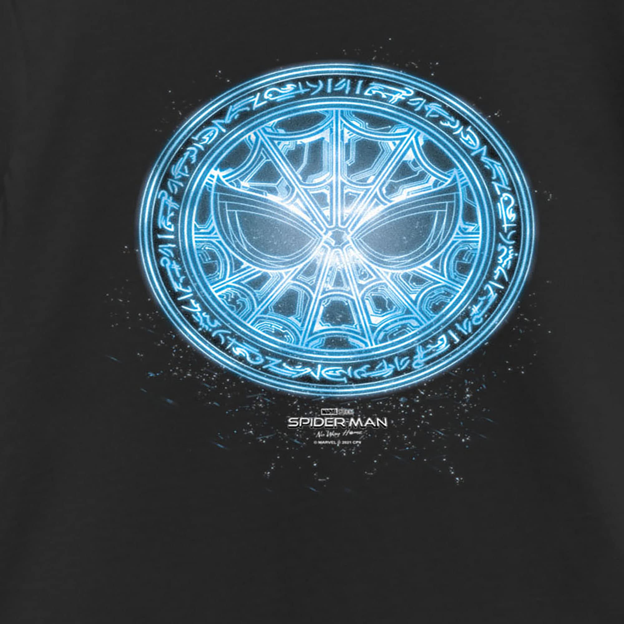 Marvel Spider-Man No Way Home Blue Logo T-Shirt for Women - Superhero Graphic Tee for Cosplay, Movie Nights & Casual Wear