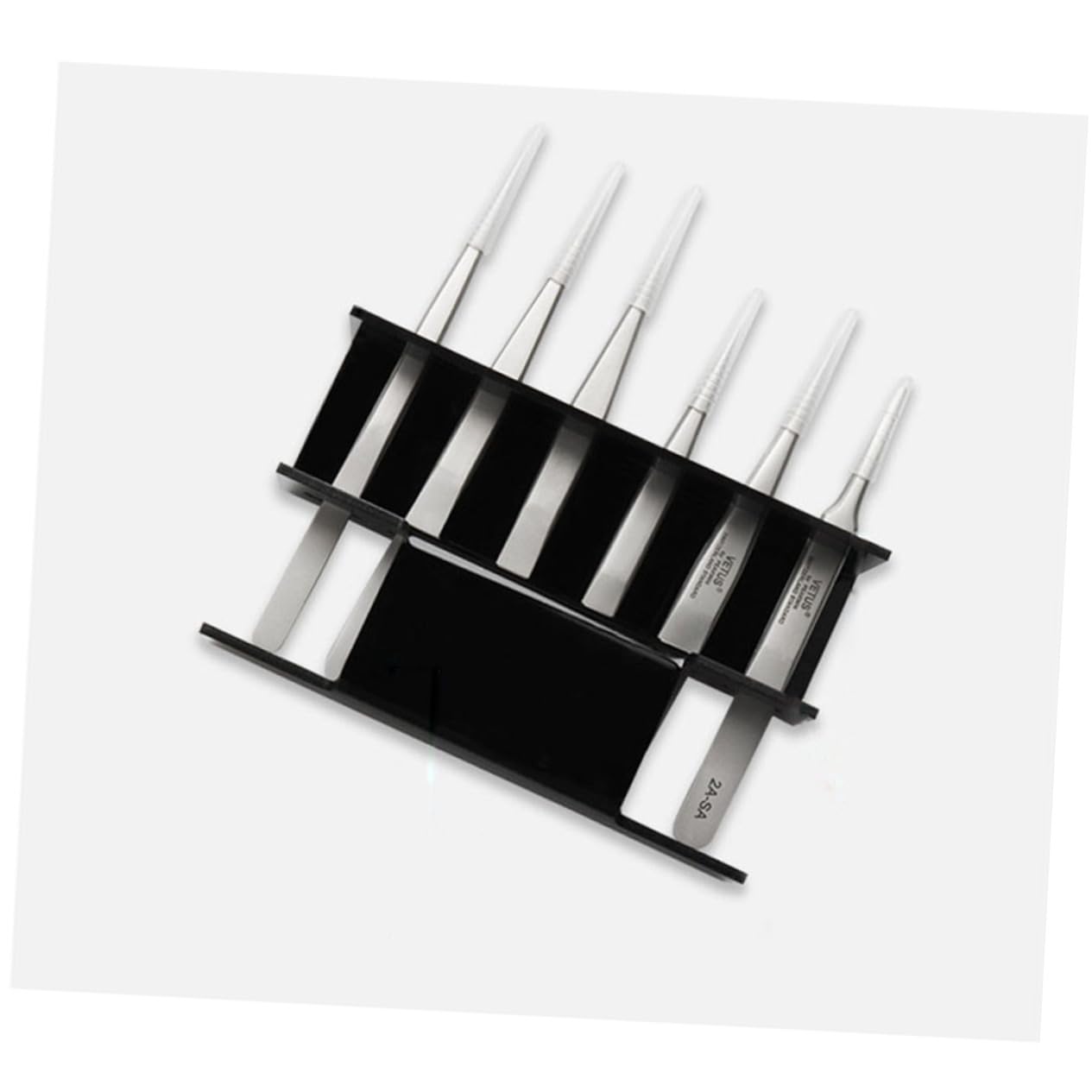 Professional 6-Hole Eyelash Tweezer Rack Holder - Durable Lash Extension Tweezers Stand for Salon & Home Storage | Perfect for Eyelash Extension Display, Organization & Beauty Tool Storage