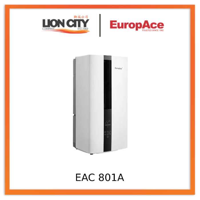 EuropAce EAC 801A 8000 BTU Casement Air Conditioner - 2 Ticks Energy Efficient - Perfect for Bedrooms, Small Offices & Apartments