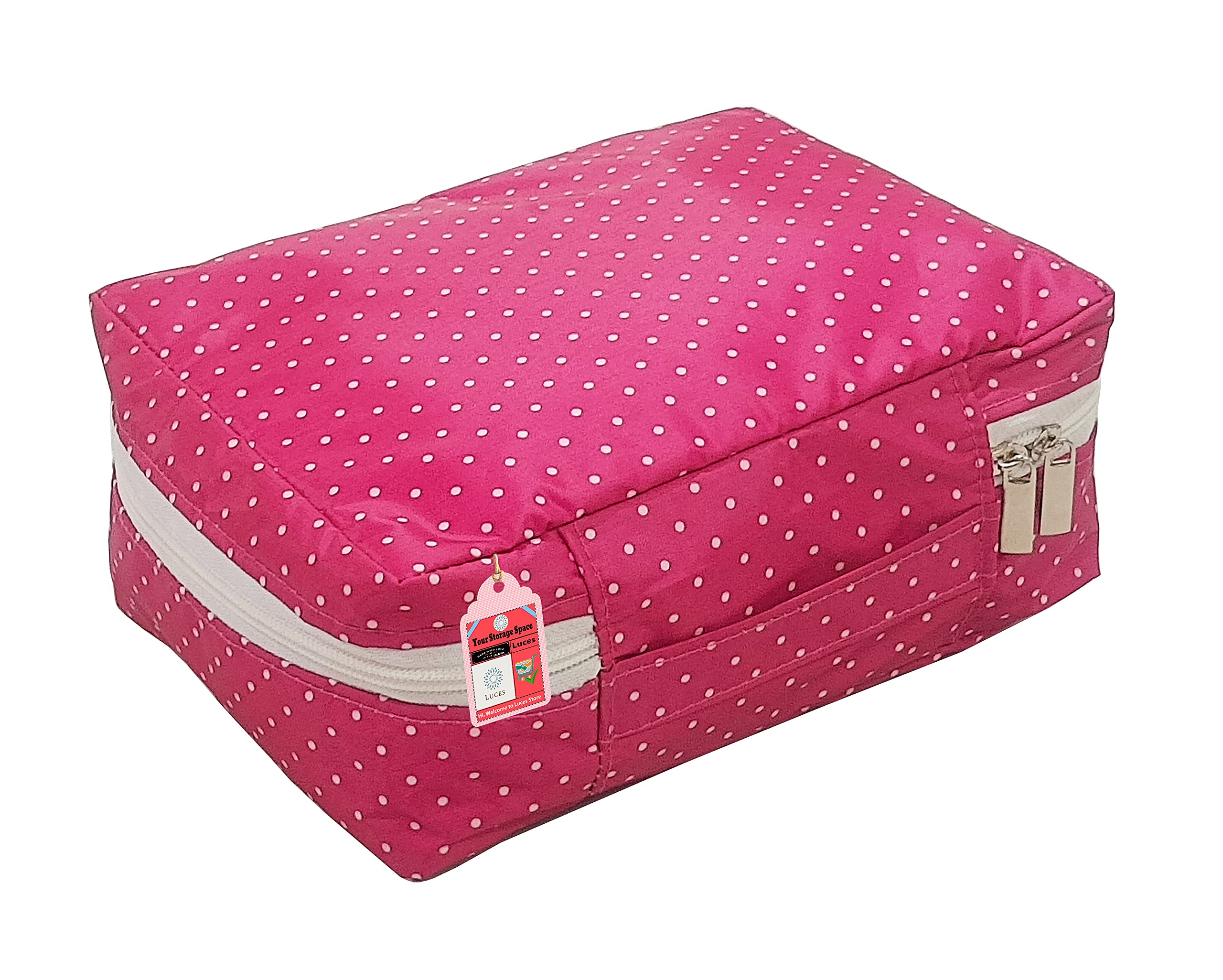 Pink Makeup Storage Box & Jewelry Organizer for Women - Portable Cosmetic Vanity Case, Toiletry Travel Pouch, Wardrobe Accessory - Perfect for Travel, Home & Daily Use