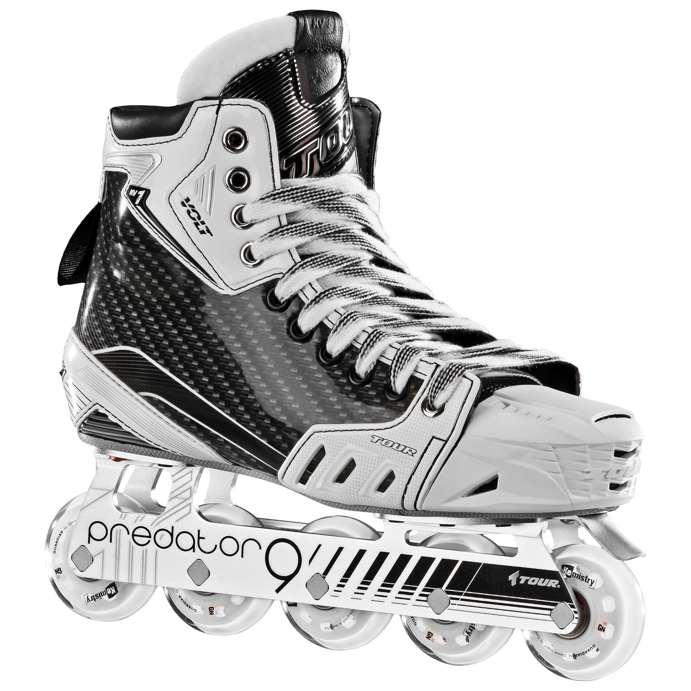 Volt KV1 Goalie Roller Hockey Skates - Professional Inline Goalie Skates for Ice Hockey Players - Perfect for Rink, Street & Tournament Play