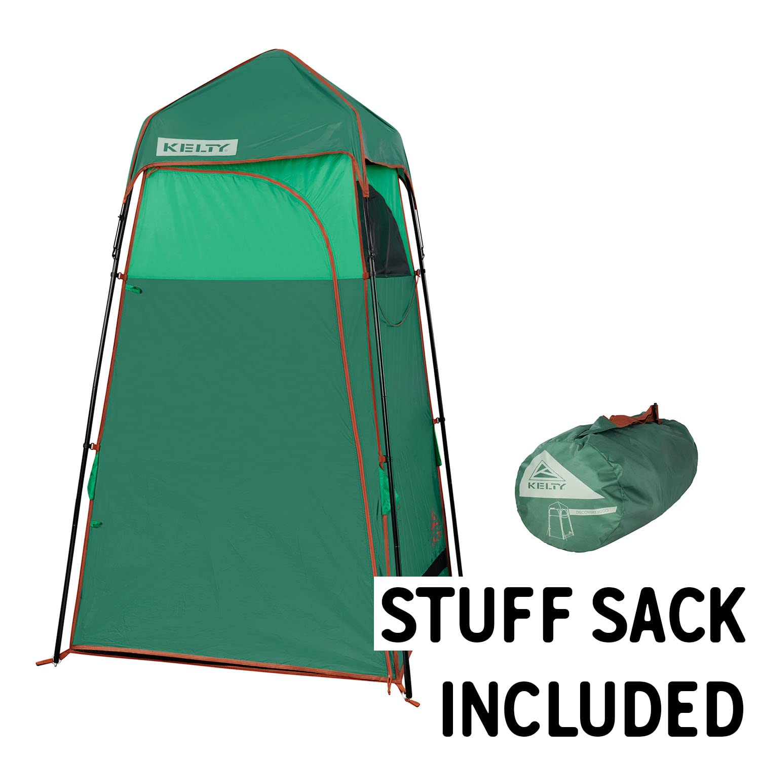 Kelty Discovery H2GO Privacy Shelter - Portable Camping Shower & Changing Tent with Zippered Door, Steel Pole Frame, Freestanding Design for Outdoor Adventures, Beach Trips & Backpacking