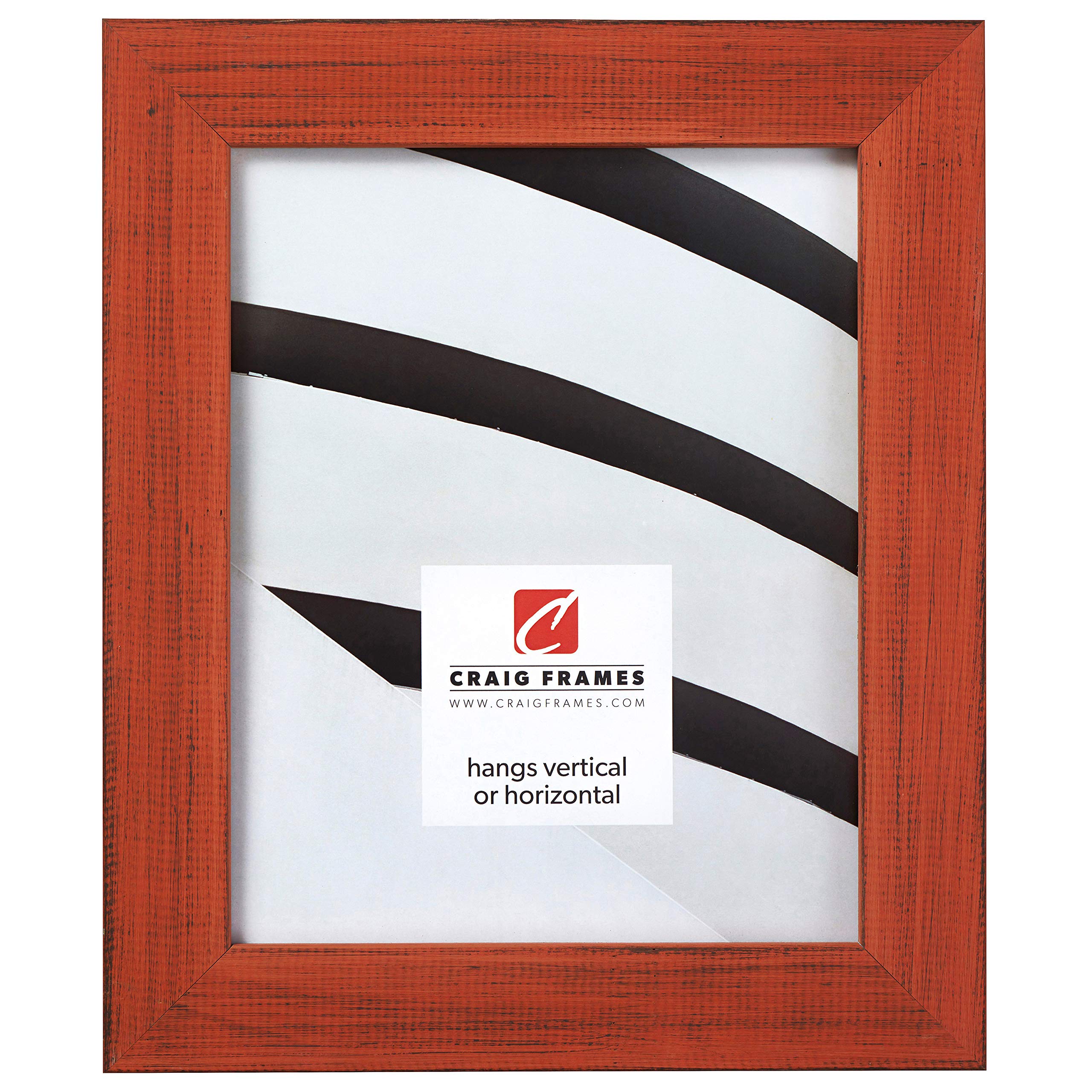 Craig Frames Jasper 8x9 Inch Picture Frame in Bourbon Orange - Perfect for Home & Office Decor