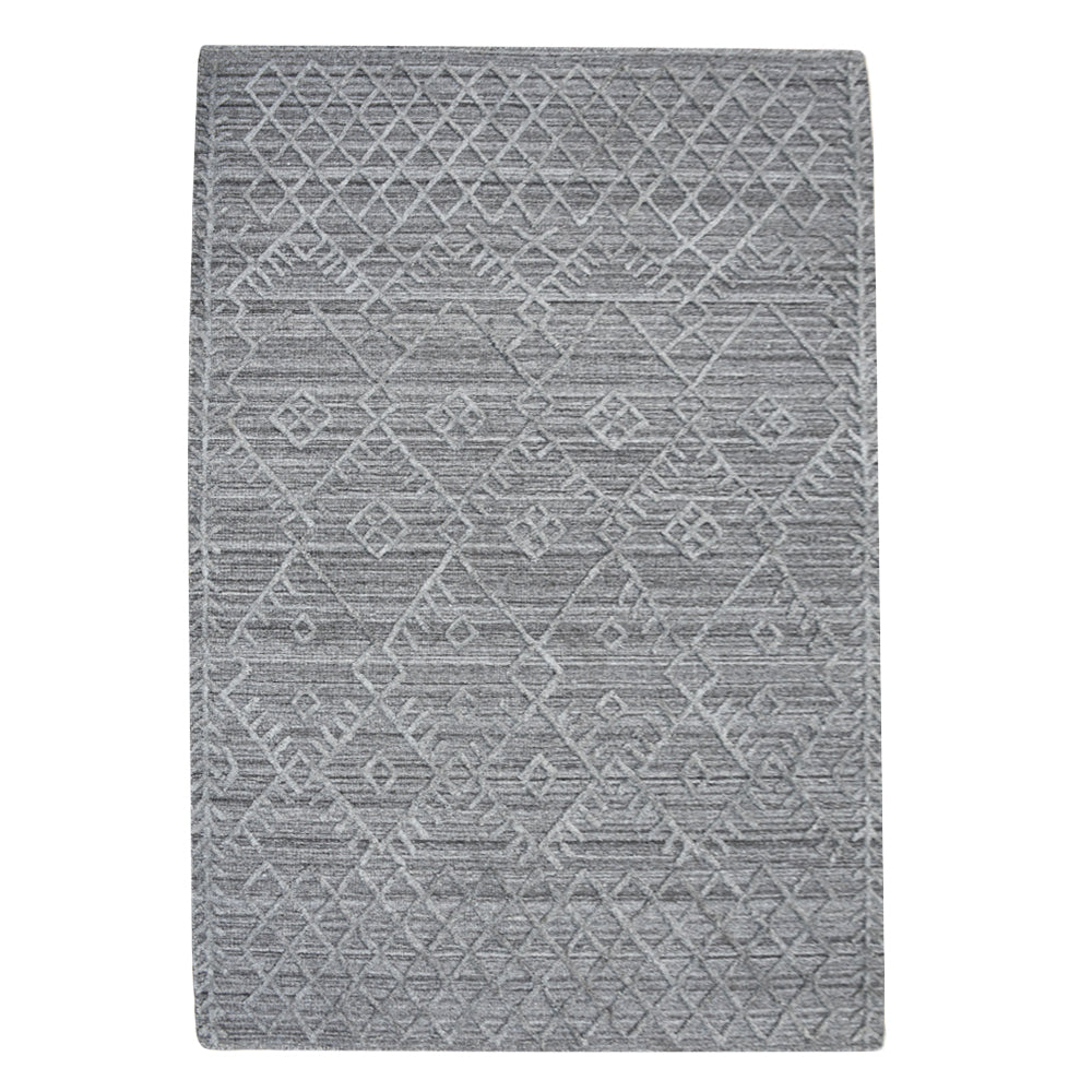 Handmade Quilted Woven Area Rug - Boho Chic Home Decor for Living Room, Bedroom & Nursery - Soft Non-Slip Floor Mat for Cozy Interior Design