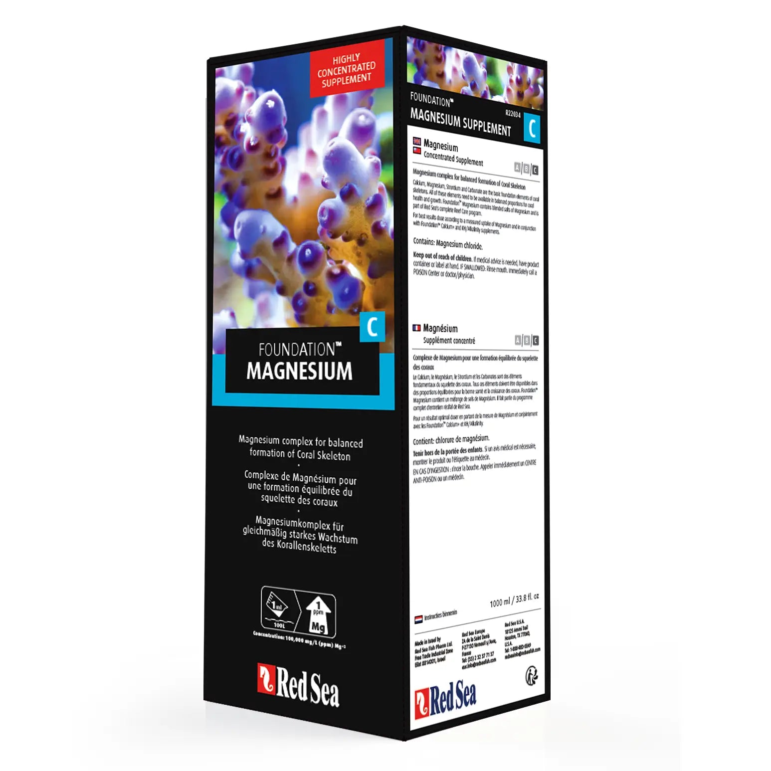 Red Sea Foundation C Magnesium Supplement for Muscle Recovery & Sleep Support - Best for Athletes & Stress Relief