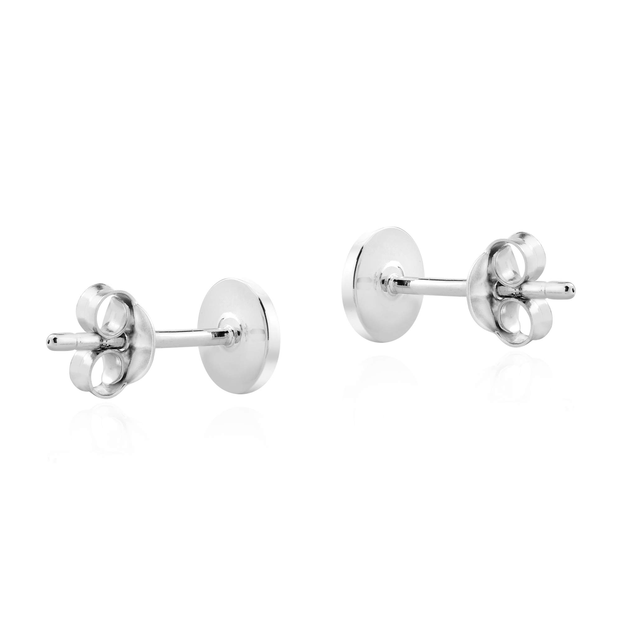 AeraVida Simple and Stylish Round Sterling Silver Stud Earrings for Women - Dainty 925 Silver Jewelry Gift for Daughter, Girlfriend, Wife | Perfect for Everyday Wear, Office, Date Night & Special Occasions