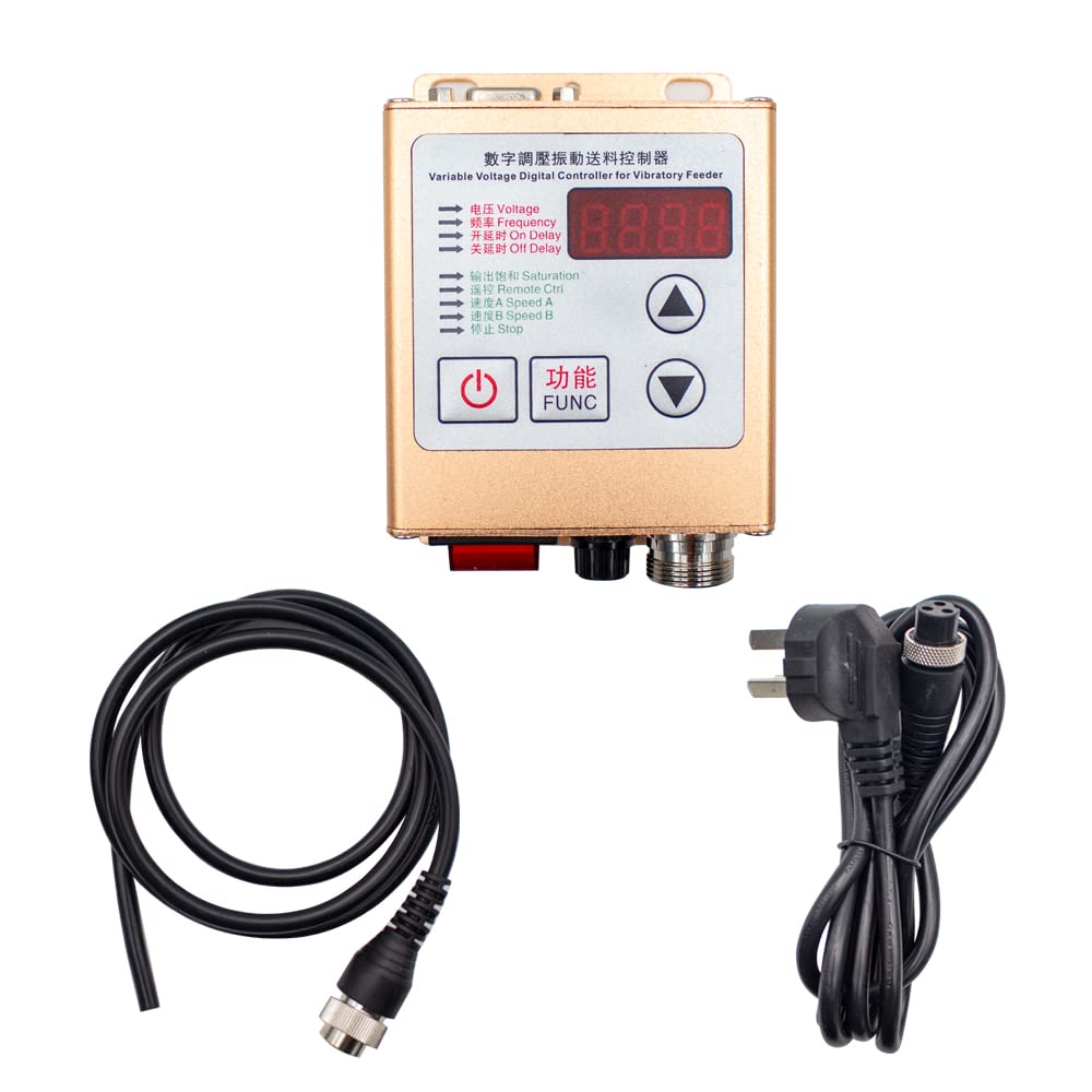 Variable Voltage Digital Controller for Vibratory Feeder - 85-260VAC Linear Feeder Controller | Industrial Automation & Production Line Equipment