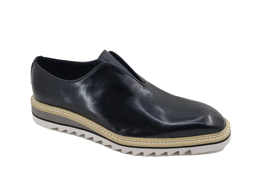 Slip-On Loafers for Men - Lightweight Comfortable Shoes with Contrast Color Sole - Perfect for Casual Wear, Office & Travel