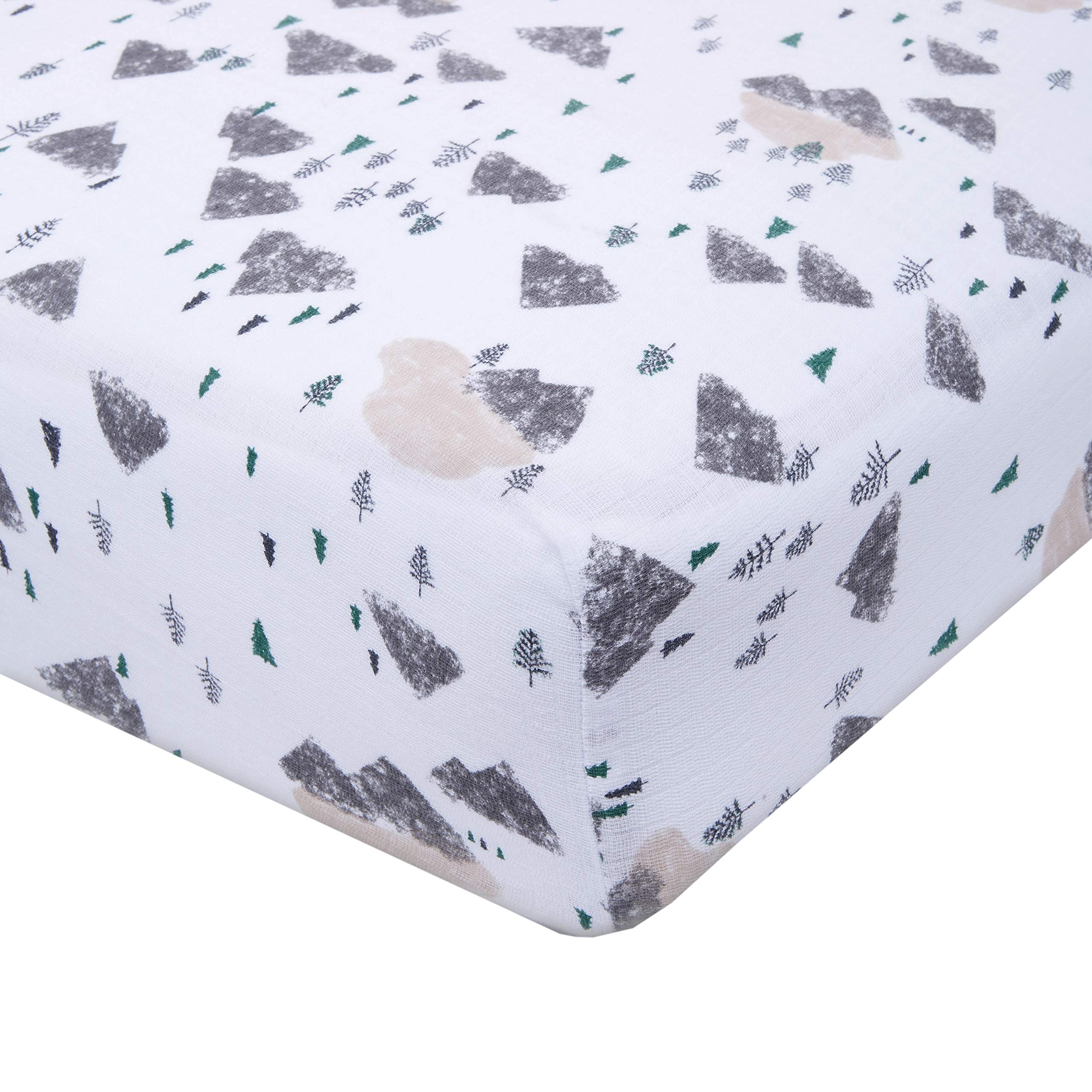 aden + anais Classic Crib Sheet - Soft Muslin Baby Crib Fitted Sheet, Bear Necessities Scenery Print | Breathable & Comfortable for Nursery, Daycare & Travel Use