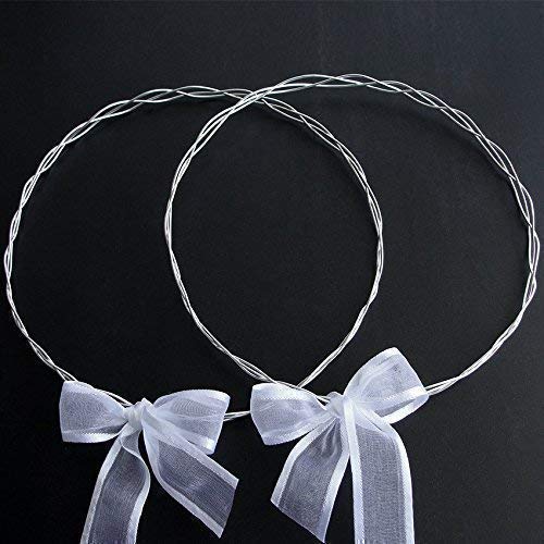 Handmade Greek Wedding Crowns - Orthodox Greek Wedding Stefana with Braided Twisted Solid Sterling Silver Wire - Perfect for Traditional Greek Weddings, Christenings & Religious Ceremonies