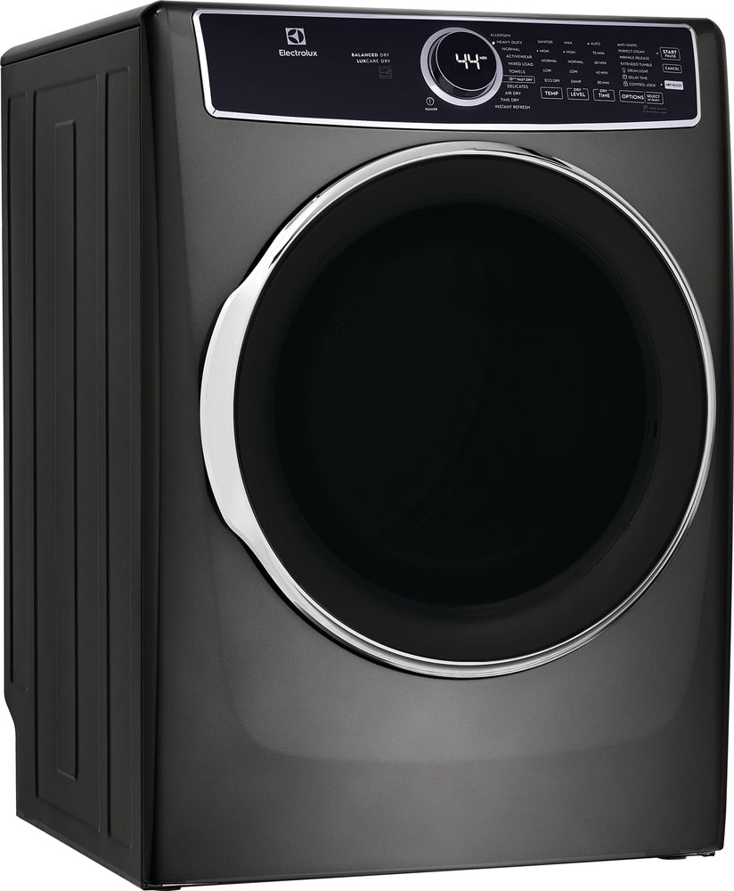 Electrolux Titanium Front Load Electric Steam Dryer - 8.0 Cu. Ft Capacity, ELFE763CAT | Perfect for Large Laundry Loads & Gentle Fabric Care in Homes & Apartments