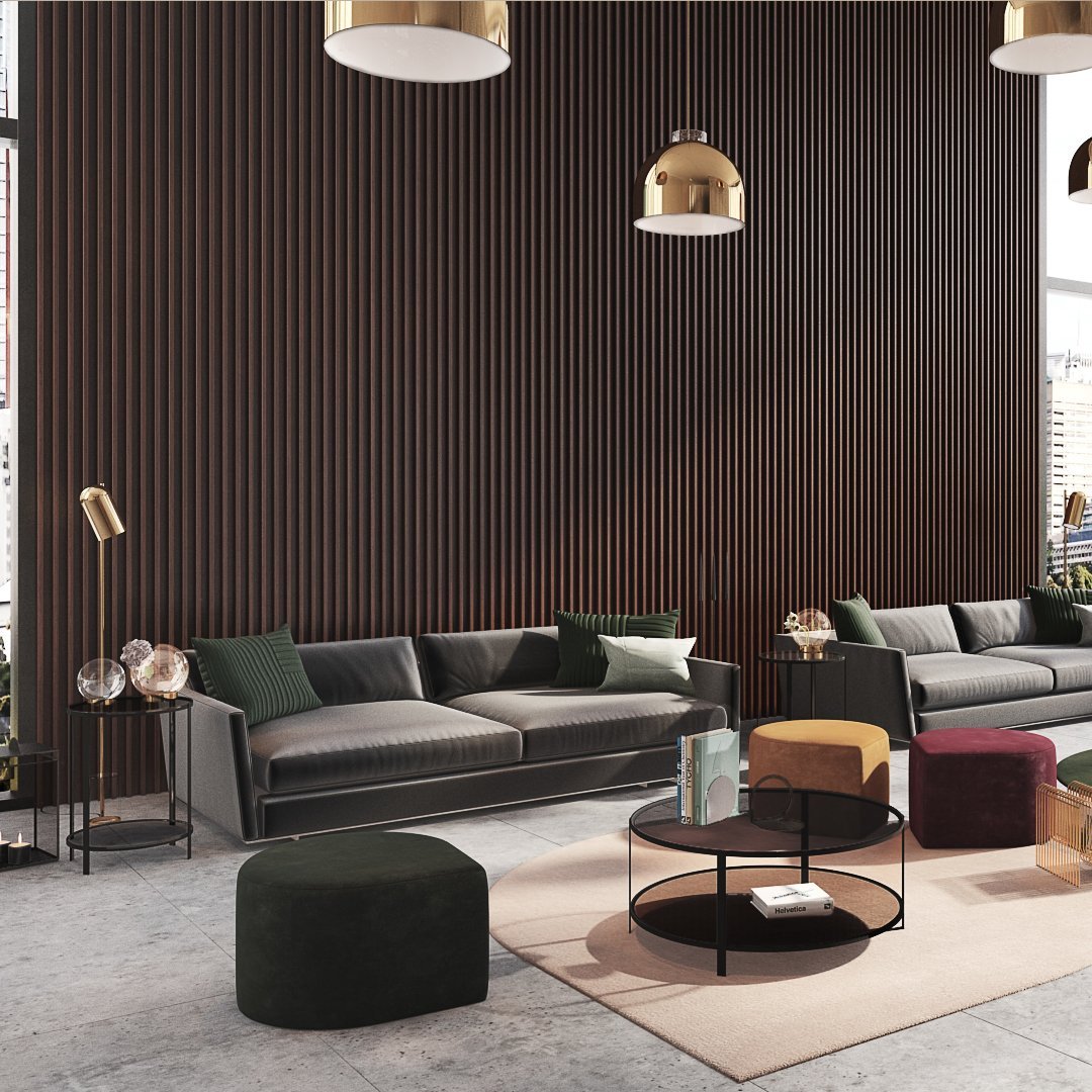 Aytm Fumi Table - Modern Coffee Table for Living Room, Office & Dorm - Stylish & Functional Home Decor Furniture for Small Spaces