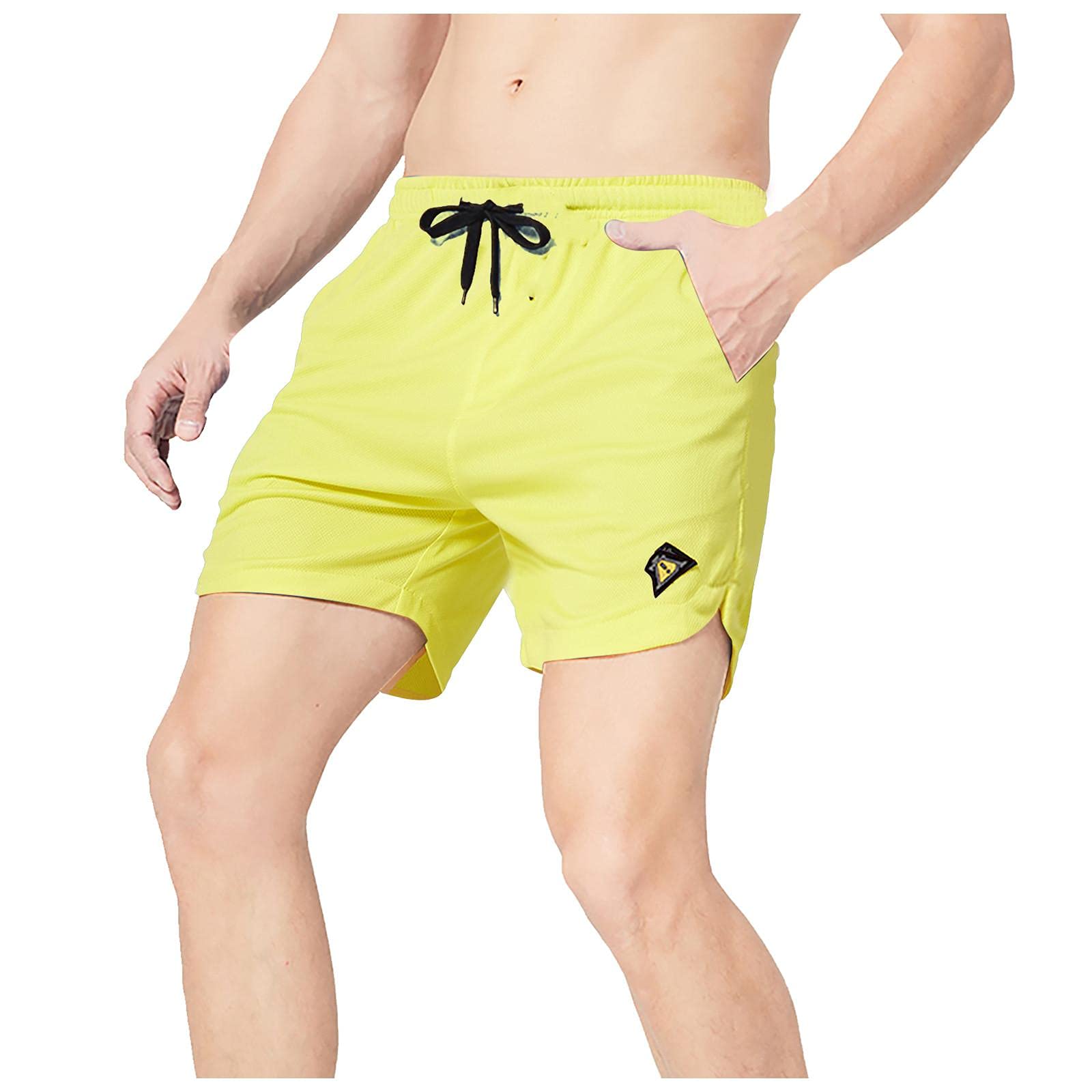 **Men's Athletic Workout Shorts with Pockets - Gym, Running, Biking & Training Shorts with Drawstring Waist - Perfect for Sports, Fitness & Casual Wear**
