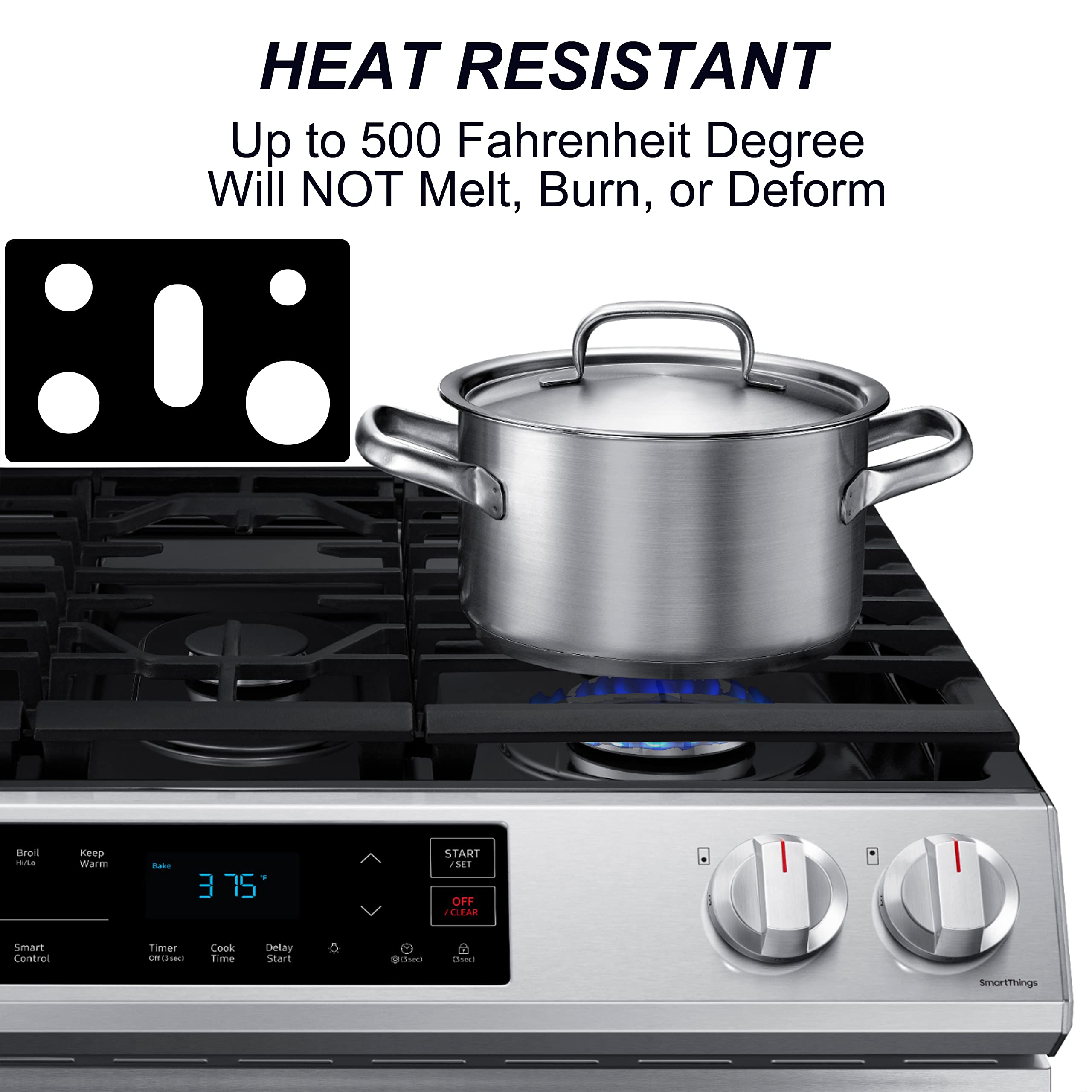 Samsung 30-Inch Gas Stove Protector - Whole Piece Design, Washable & Durable - Compatible with NX58M6630, NX58R6631, NX58M6650 - Perfect for Kitchen Safety & Countertop Protection