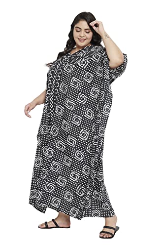Black Geometric Caftans