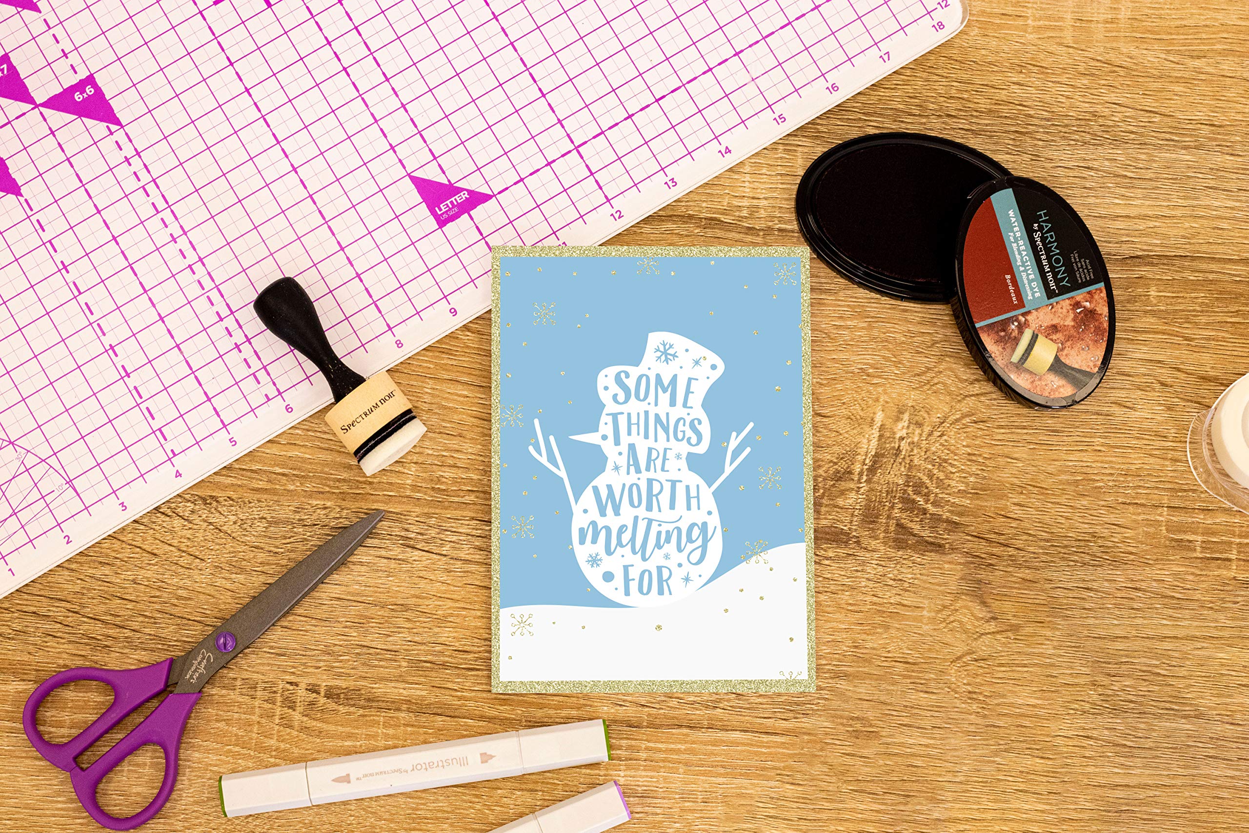 Crafter's Companion Clear Acrylic Stamps for Card Making & Scrapbooking - Premium DIY Craft Stamps for Paper Crafts, Journaling & Gift Wrapping