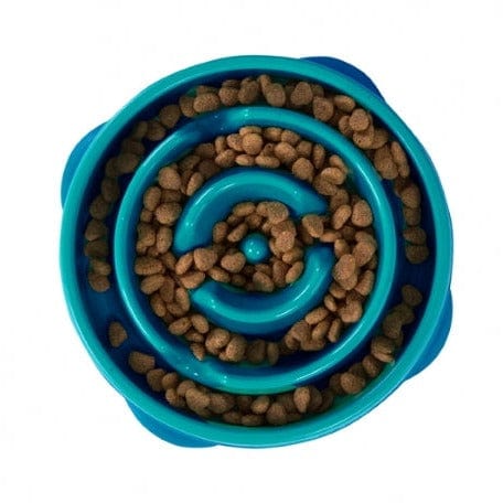 Outward Hound Fun Feeder Slow Feed Dog Bowl - Interactive Puzzle Feeder for Small & Large Dogs - Perfect for Fast Eaters & Mealtime Enrichment - Great for Training, Portion Control & Mental Stimulation