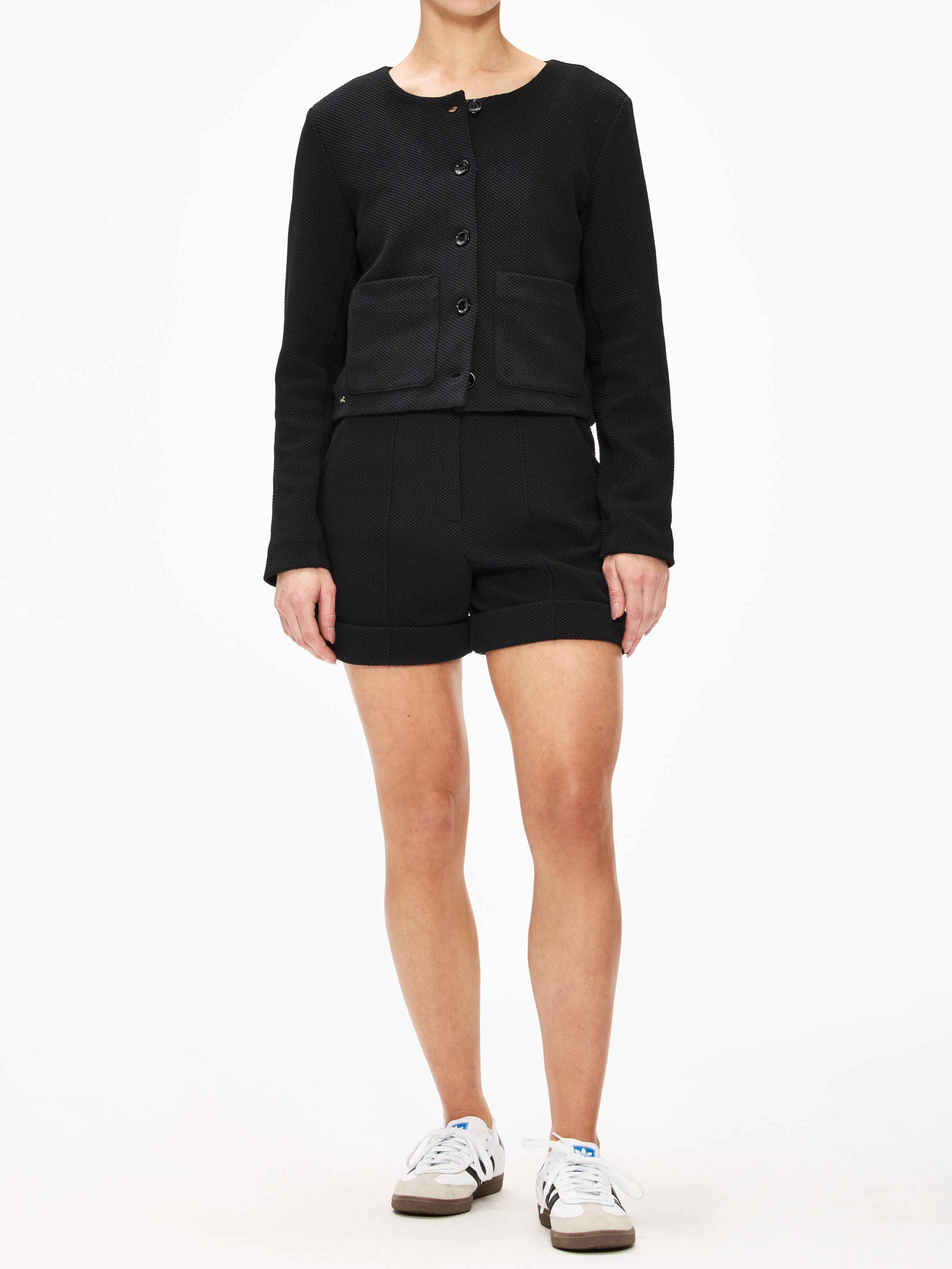Lune Moon Classic Short Jacket for Women - Stylish Lightweight Outerwear for Spring & Fall | Perfect for Casual Outings, Office Wear & Travel
