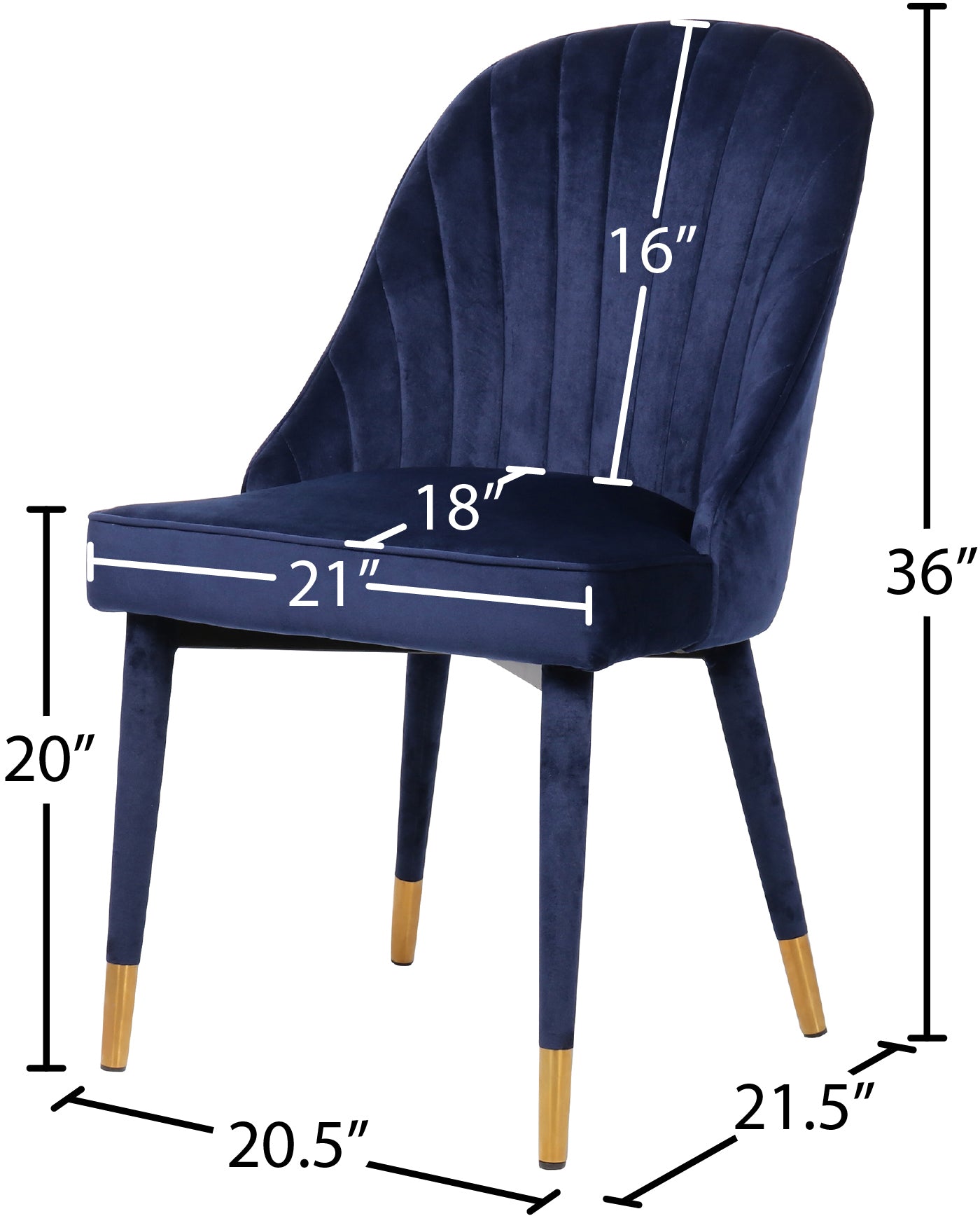 Luxury Belle Velvet Dining Chairs - Soft Upholstered Modern Accent Chairs for Dining Room, Kitchen, or Office - Elegant Home Decor & Comfortable Seating Solution