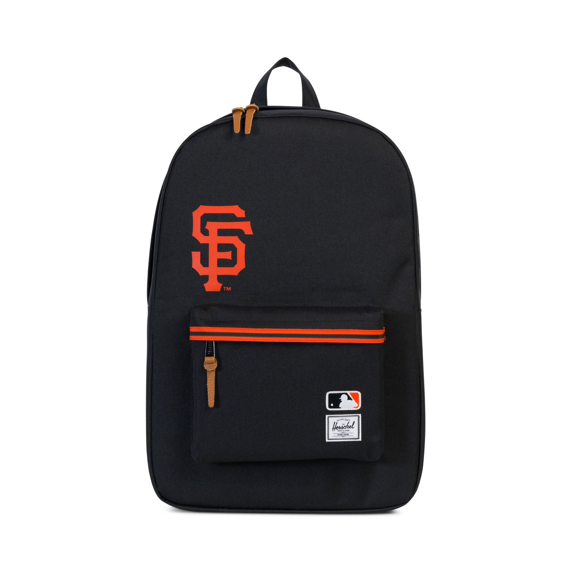 Herschel x MLB San Francisco Giants Heritage Backpack Black - Stylish College Backpack for School, Travel & Everyday Use