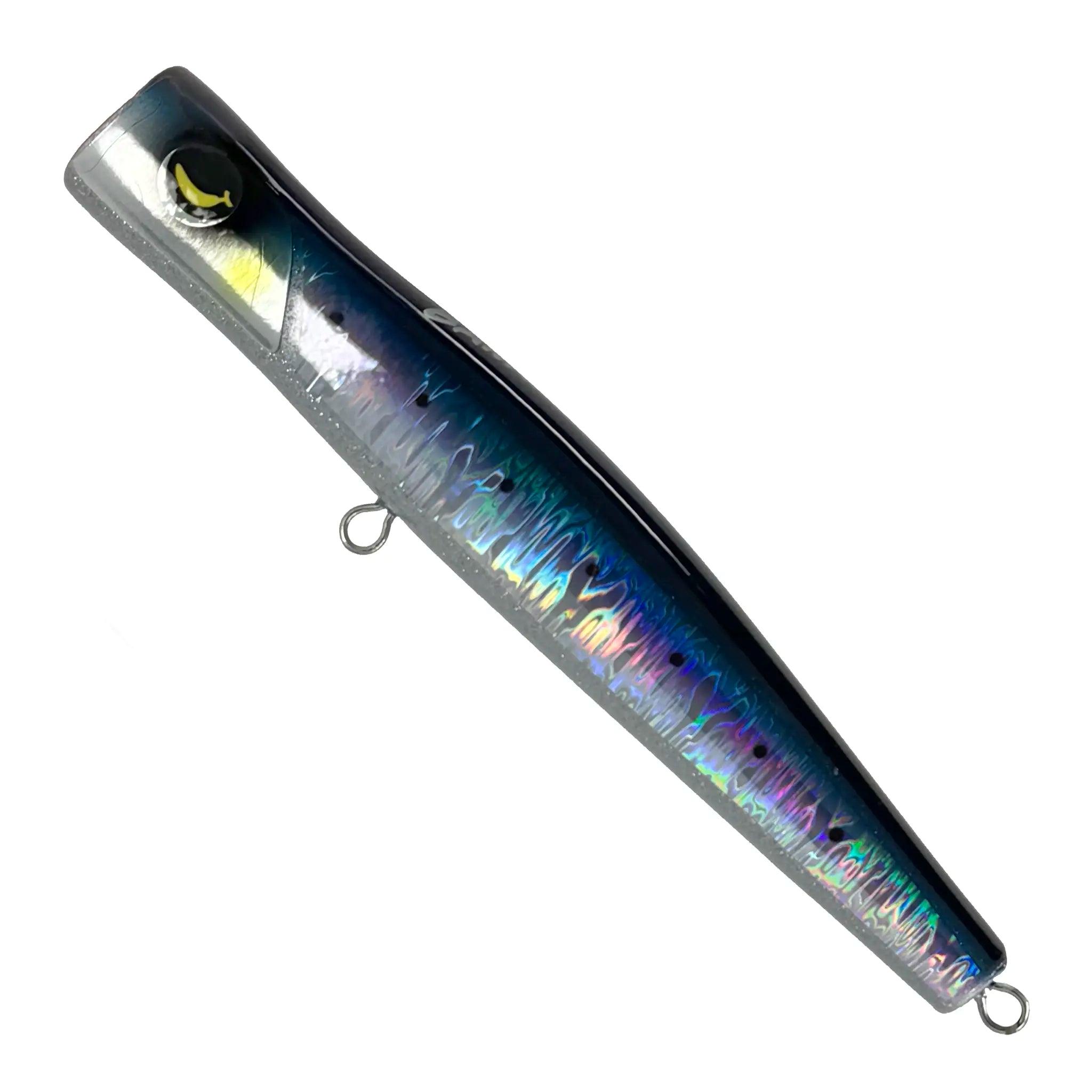 Sea Falcon Bana Pop 240 Slim Popper Fishing Lures - Topwater Bass Fishing Lures for Freshwater & Saltwater - Perfect for Bass, Trout, and Pike Fishing in Lakes, Rivers, and Ponds