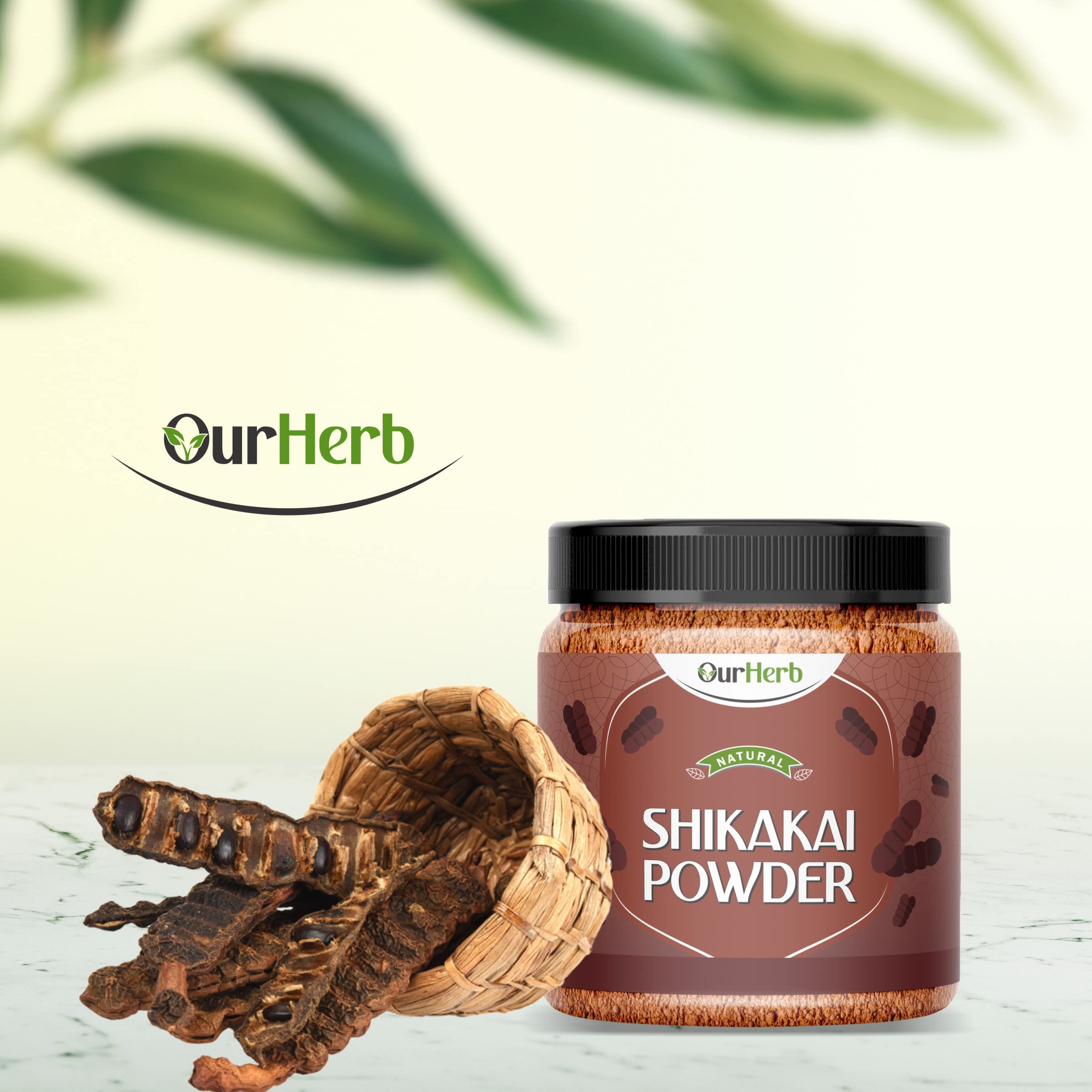 Pure & Natural Shikakai (Acacia Concinna) Powder for Hair Growth & Scalp Care - 200g (7 Oz) with Free Wooden Spoon | Ayurvedic Herbal Treatment for Dandruff, Hair Loss & Shine | Perfect for DIY Hair Masks & Natural Hair Wash