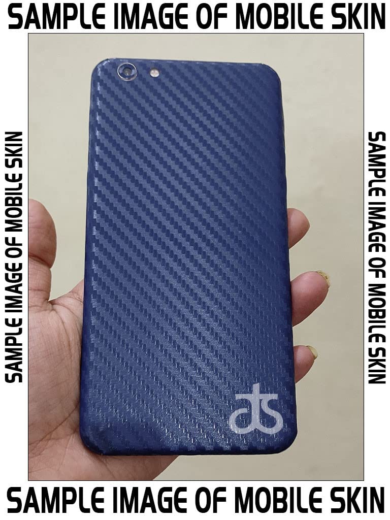 Samsung Galaxy M32 (4G) Back Skin Protector - Blue Carbon Fiber Full Coverage Film Wrap with Camera & Side Protection | Scratch Resistant Phone Case Accessory | Perfect for Daily Use, Travel & Outdoor Activities