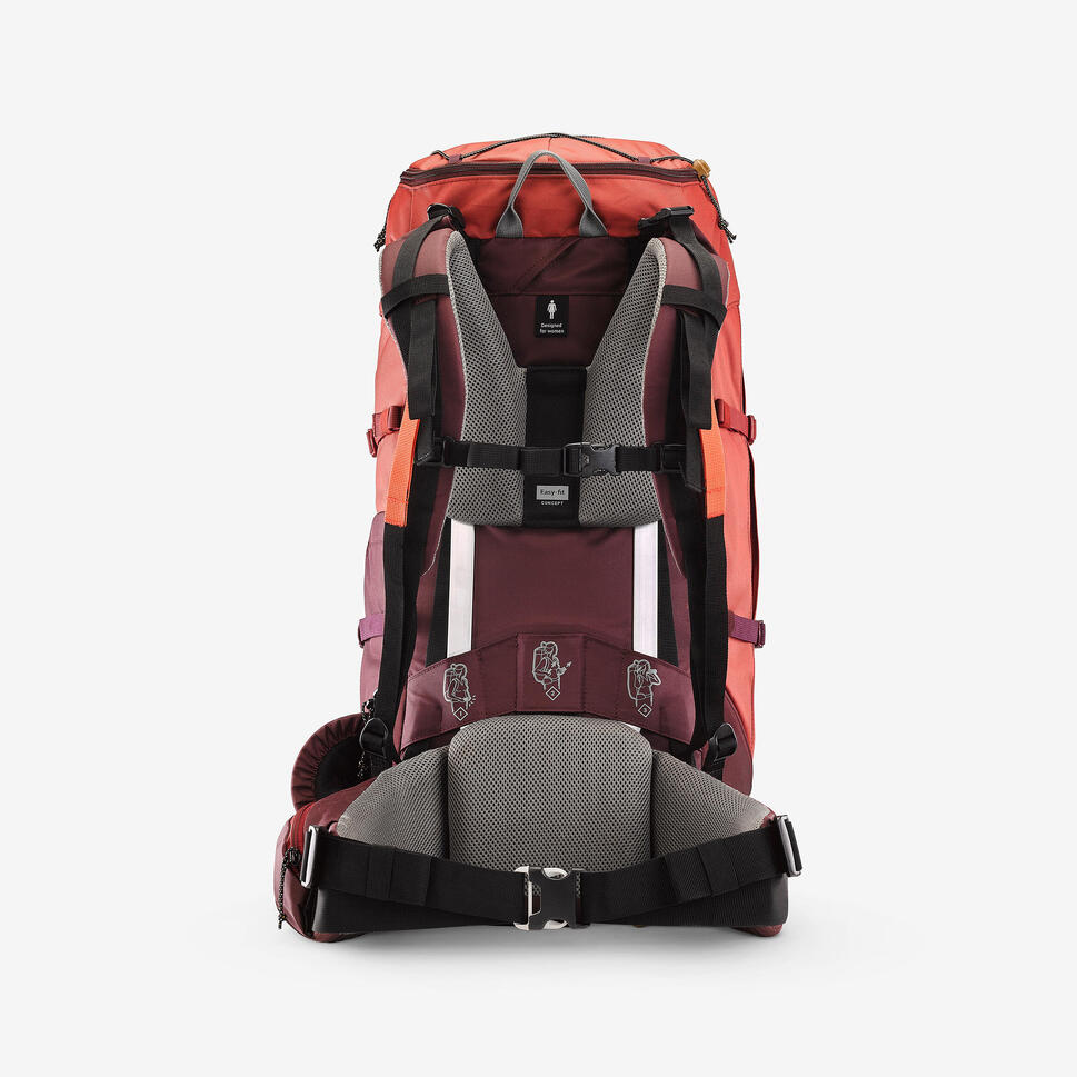 Simond Women's MT100 Easyfit 50L Backpacking Pack - Lightweight Hiking Backpack for Women with Adjustable Straps - Perfect for Camping, Trekking & Outdoor Adventures