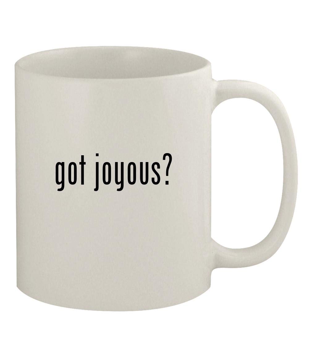 Joyous 11oz White Ceramic Coffee Mug - Perfect for Home, Office & Gifts - Durable & Stylish Drinking Cup for Tea, Hot Chocolate & Beverages